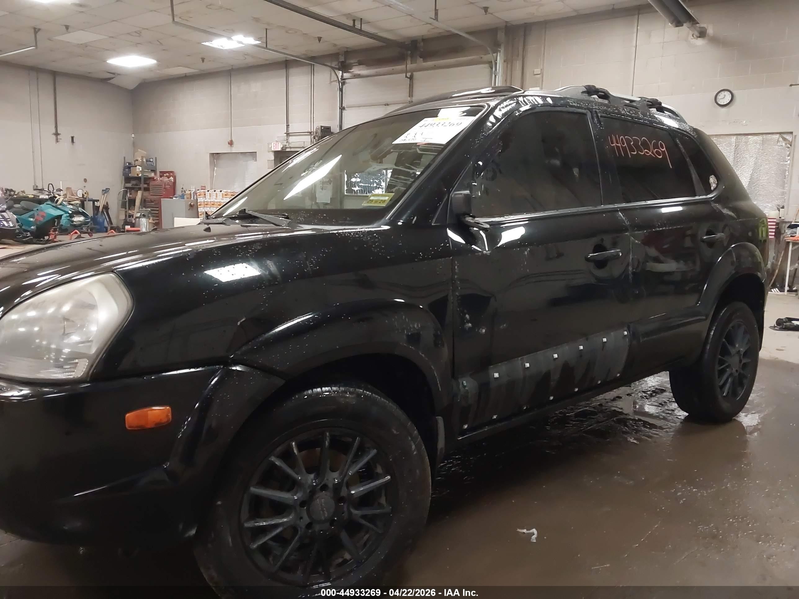 2008 Hyundai Tucson Limited V6/se Black vin: KM8JN72D88U856113