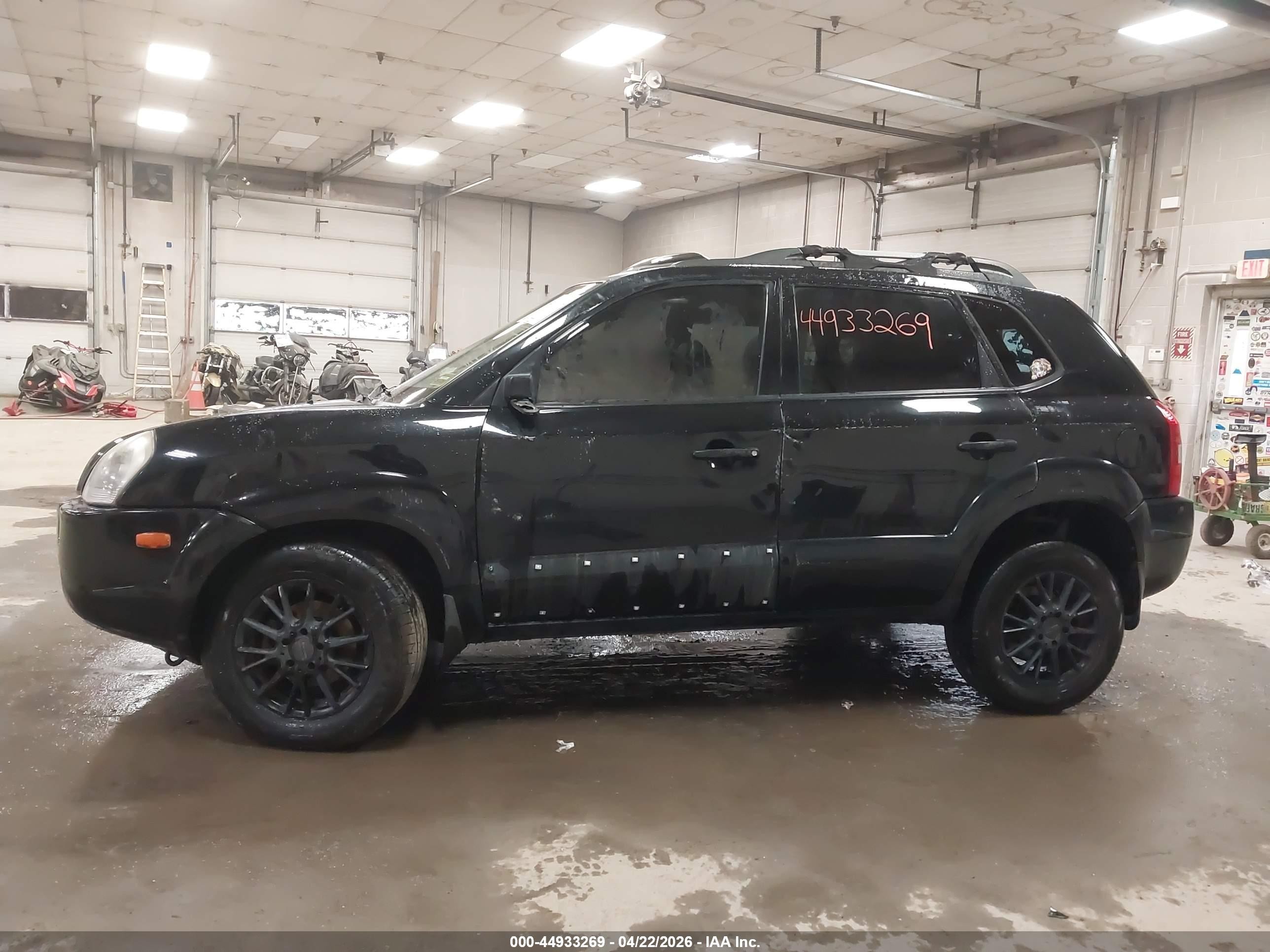 2008 Hyundai Tucson Limited V6/se Black vin: KM8JN72D88U856113
