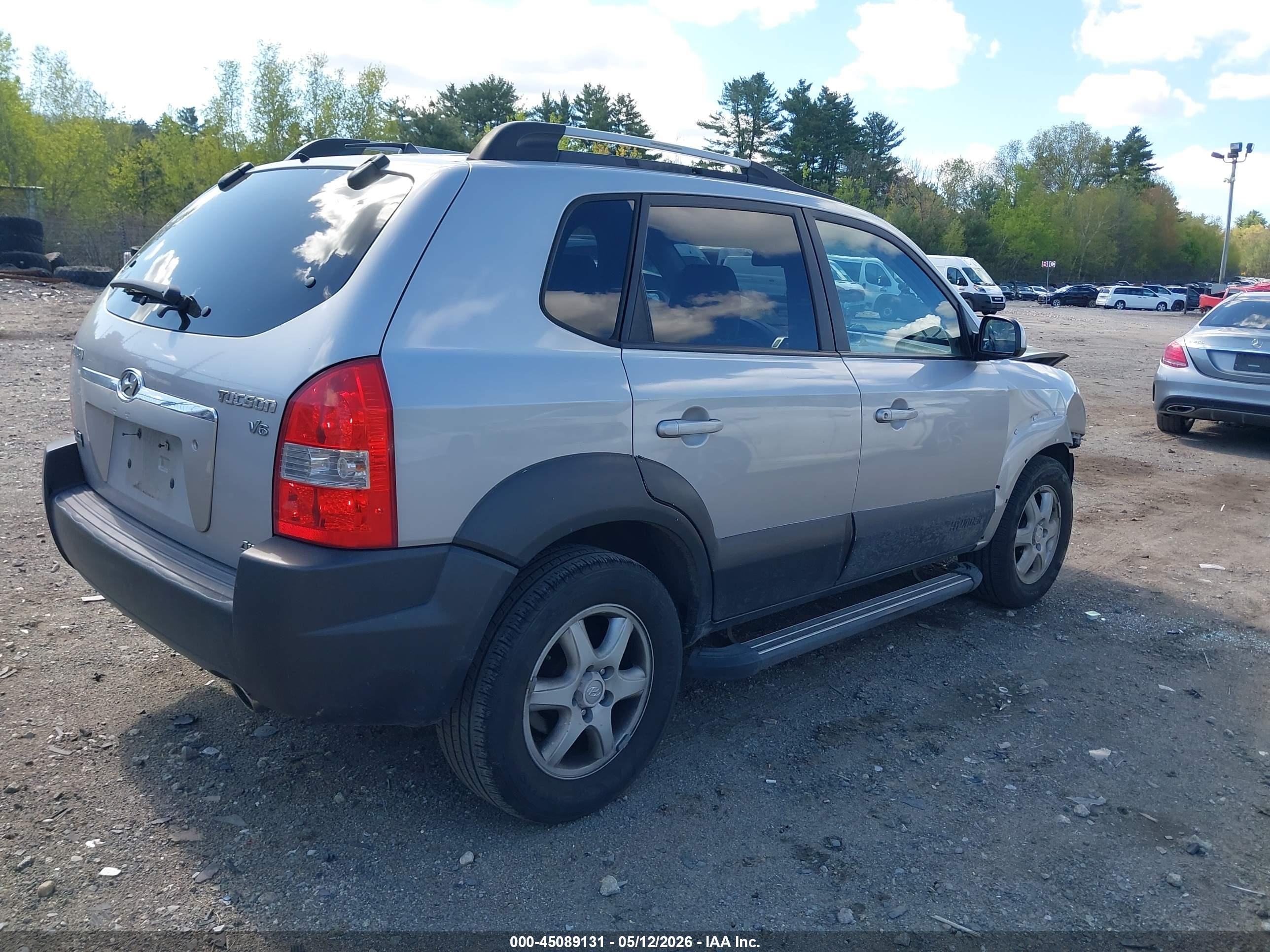 2005 Hyundai Tucson Gls/lx Gray vin: KM8JN72D95U042564