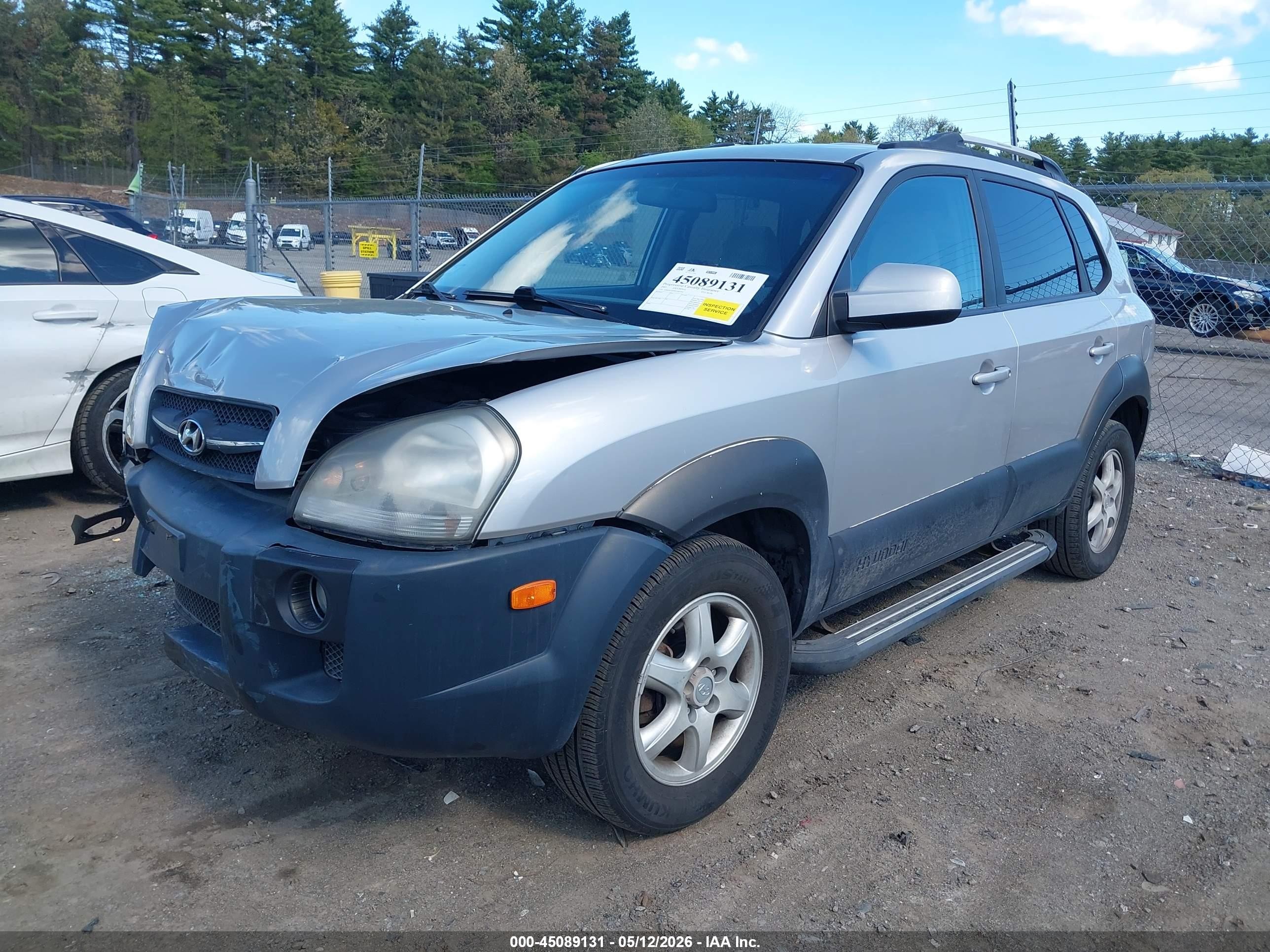 2005 Hyundai Tucson Gls/lx Gray vin: KM8JN72D95U042564