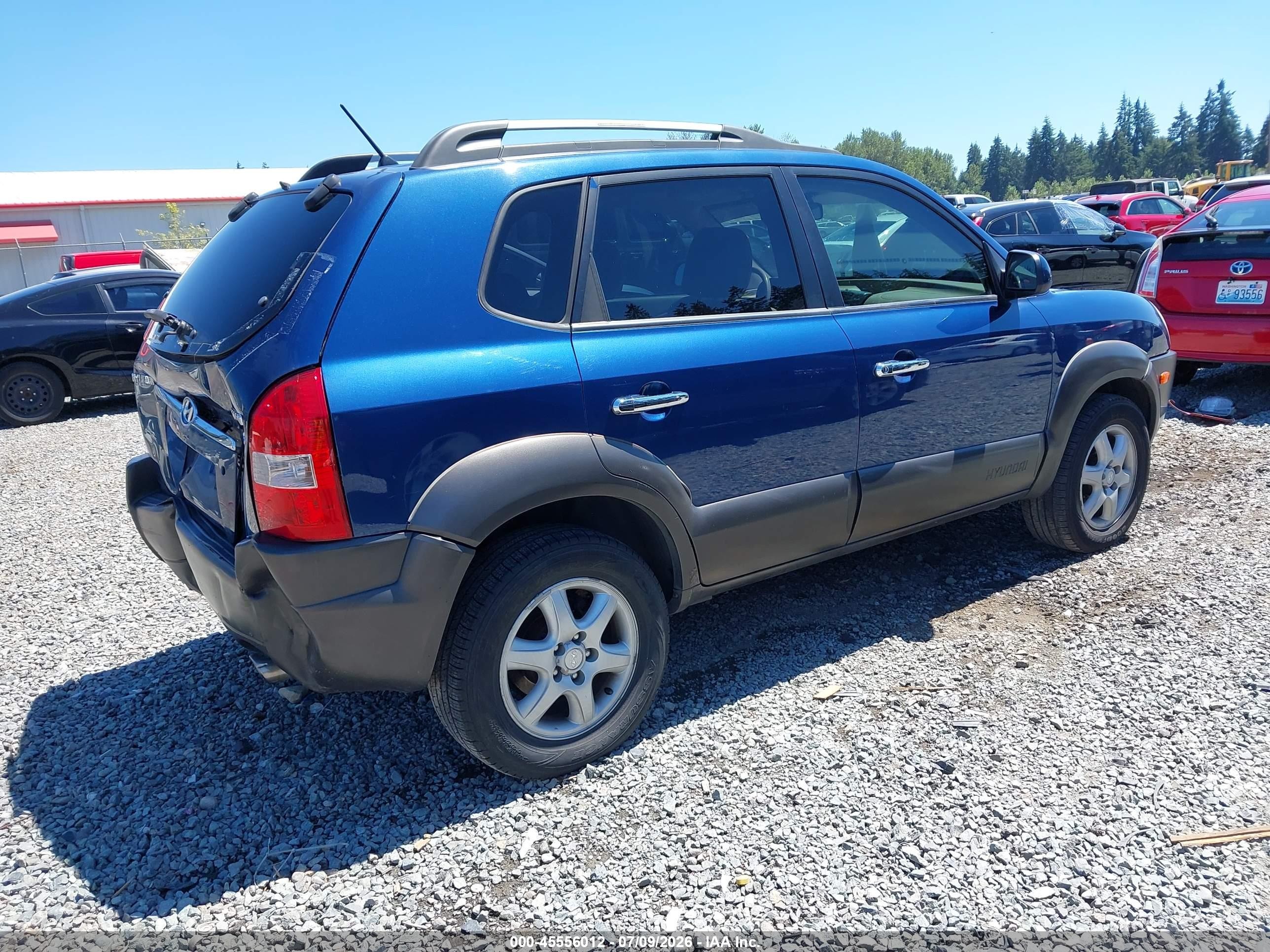 2005 Hyundai Tucson Gls/lx Blue vin: KM8JN72D95U081154