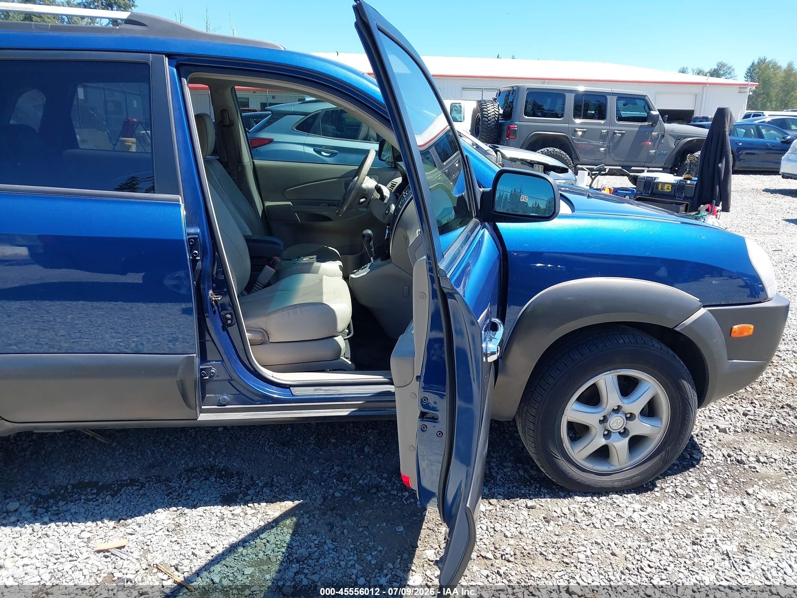 2005 Hyundai Tucson Gls/lx Blue vin: KM8JN72D95U081154