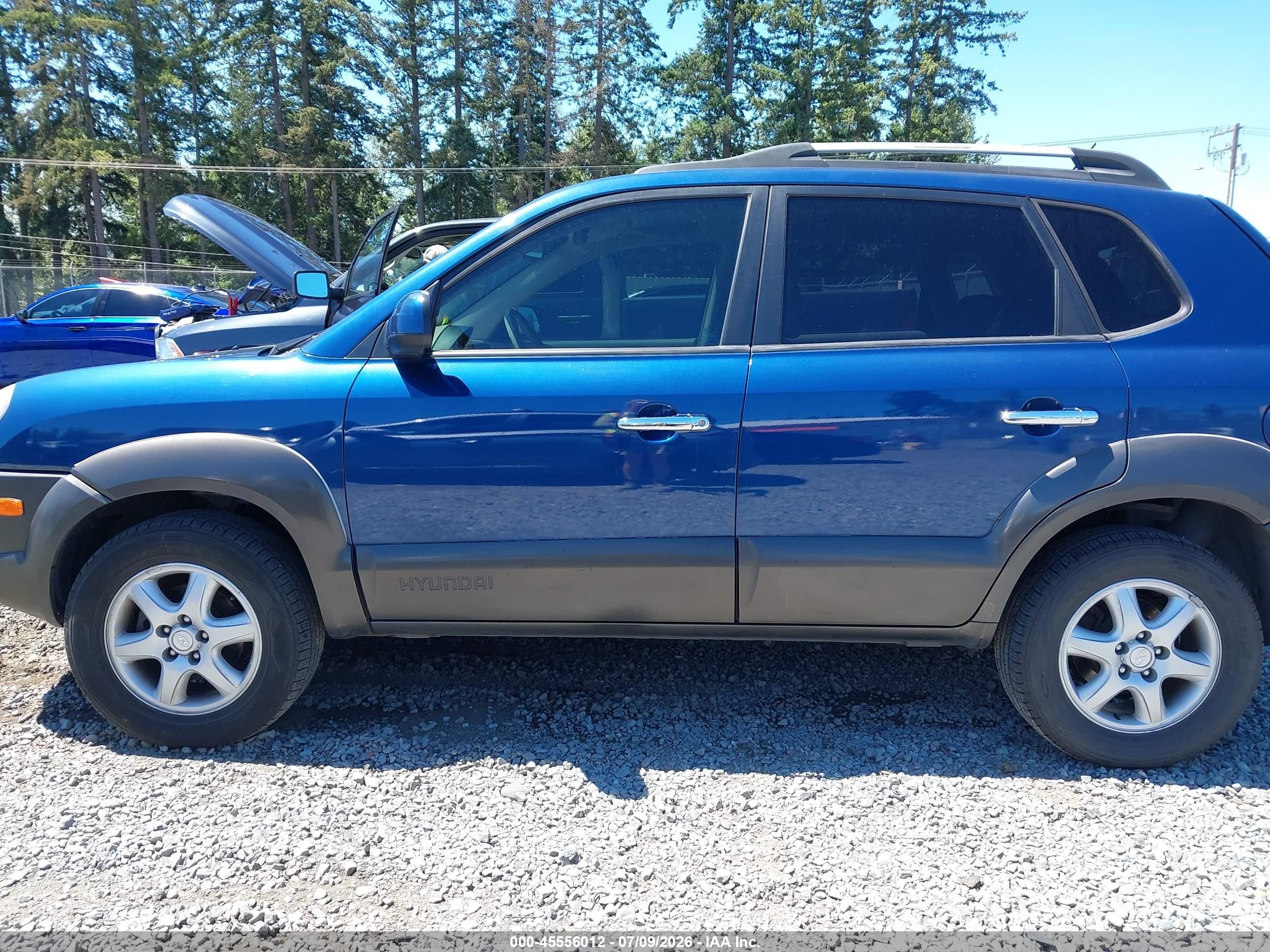 2005 Hyundai Tucson Gls/lx Blue vin: KM8JN72D95U081154
