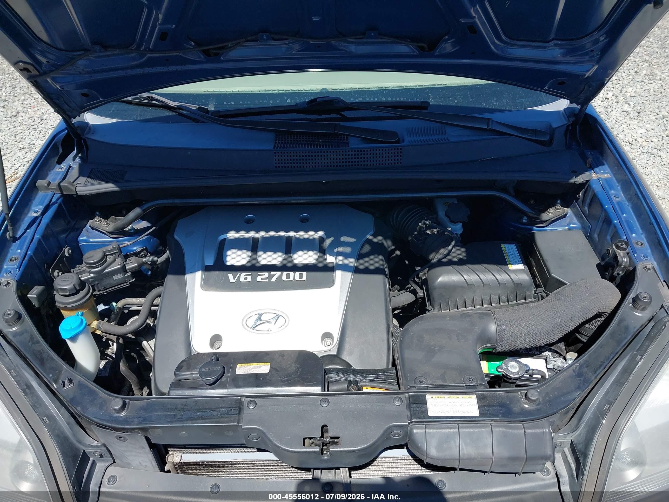 2005 Hyundai Tucson Gls/lx Blue vin: KM8JN72D95U081154