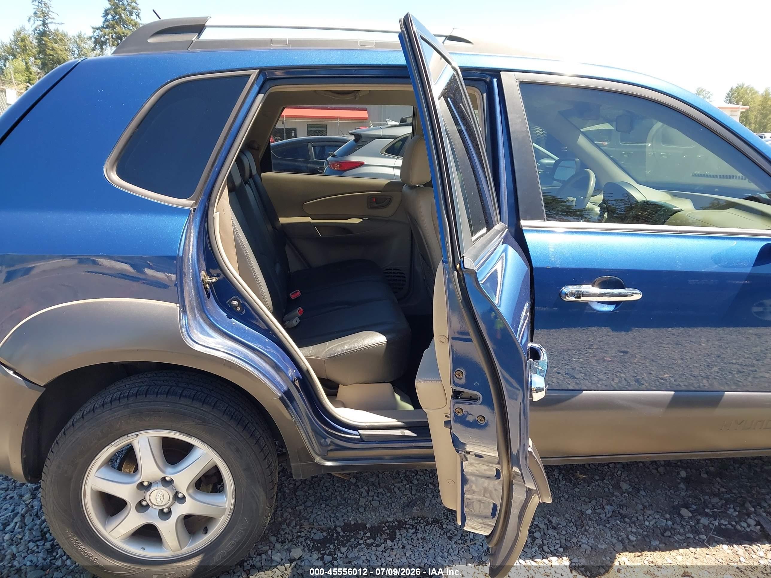 2005 Hyundai Tucson Gls/lx Blue vin: KM8JN72D95U081154