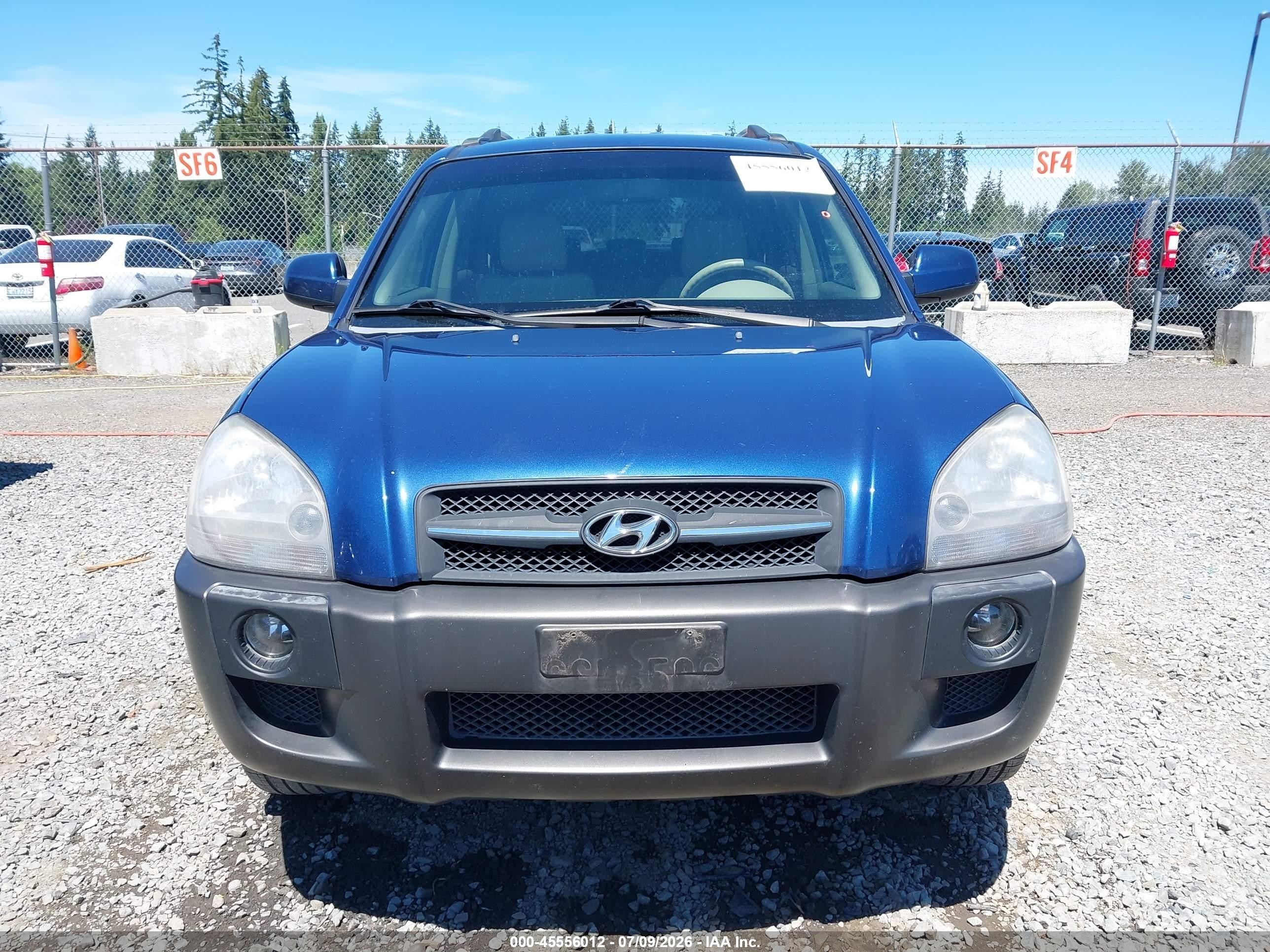 2005 Hyundai Tucson Gls/lx Blue vin: KM8JN72D95U081154