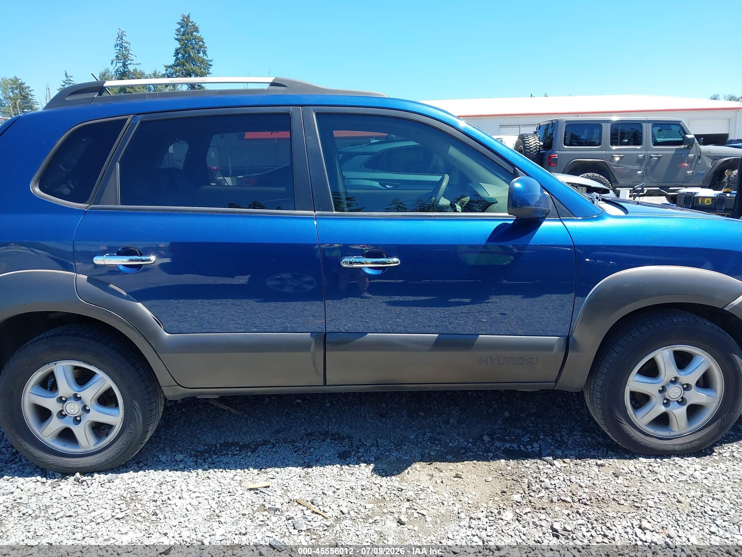 2005 Hyundai Tucson Gls/lx Blue vin: KM8JN72D95U081154