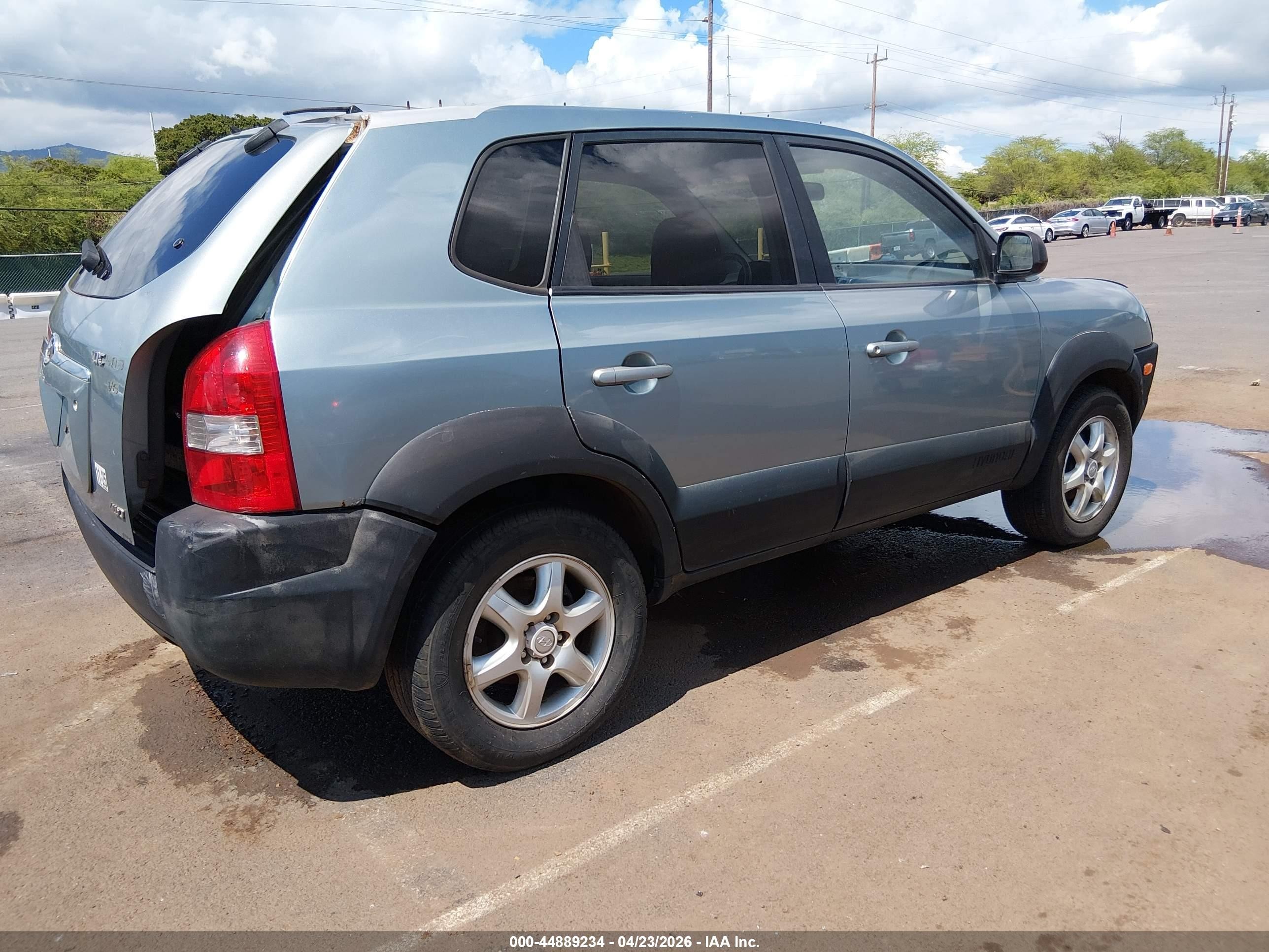 2005 Hyundai Tucson Gls/lx Blue vin: KM8JN72D95U096799