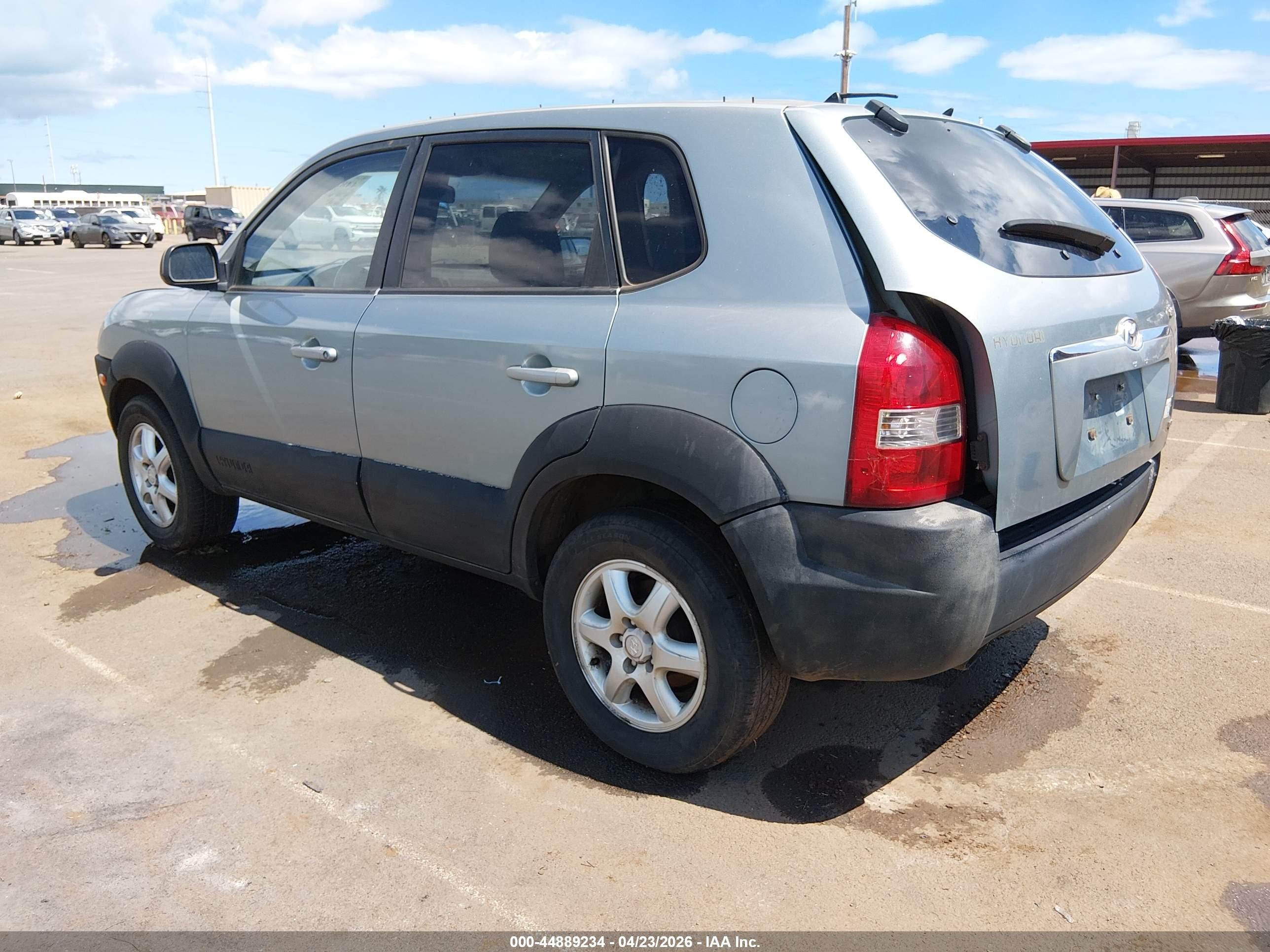 2005 Hyundai Tucson Gls/lx Blue vin: KM8JN72D95U096799