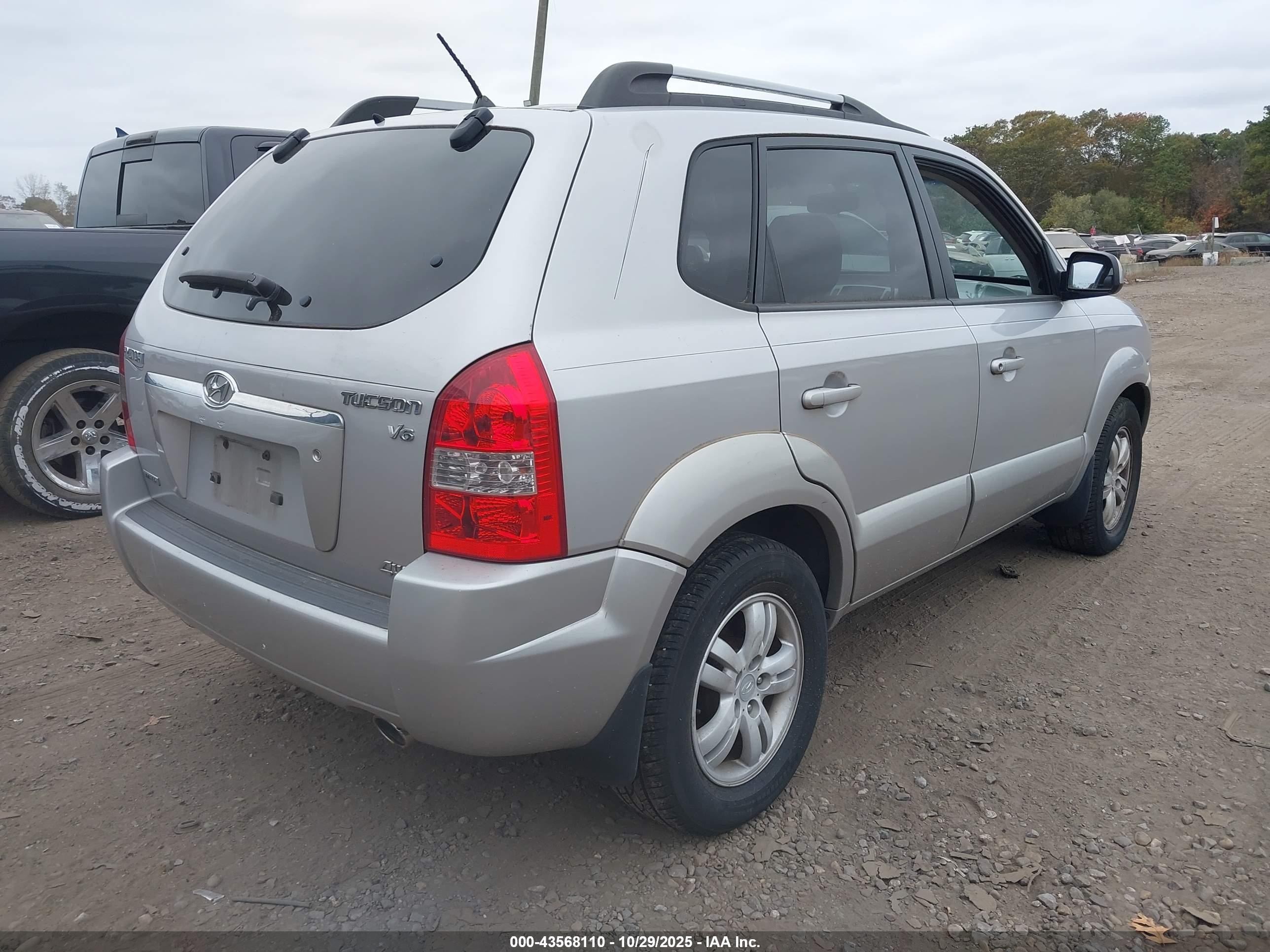 2006 Hyundai Tucson Gls/limited Silver vin: KM8JN72D96U308716