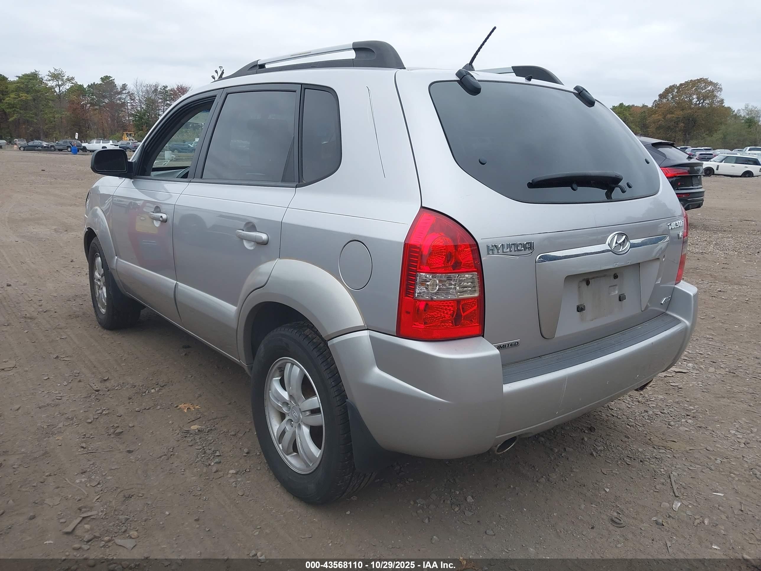 2006 Hyundai Tucson Gls/limited Silver vin: KM8JN72D96U308716