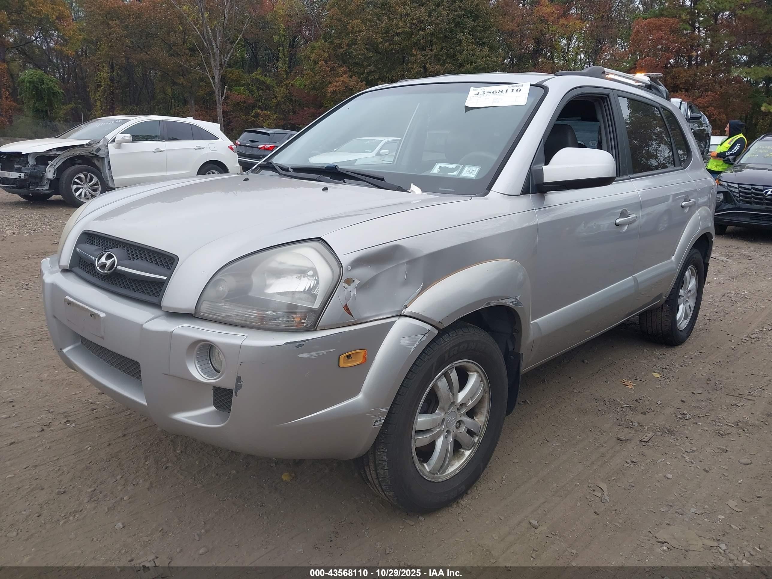2006 Hyundai Tucson Gls/limited Silver vin: KM8JN72D96U308716