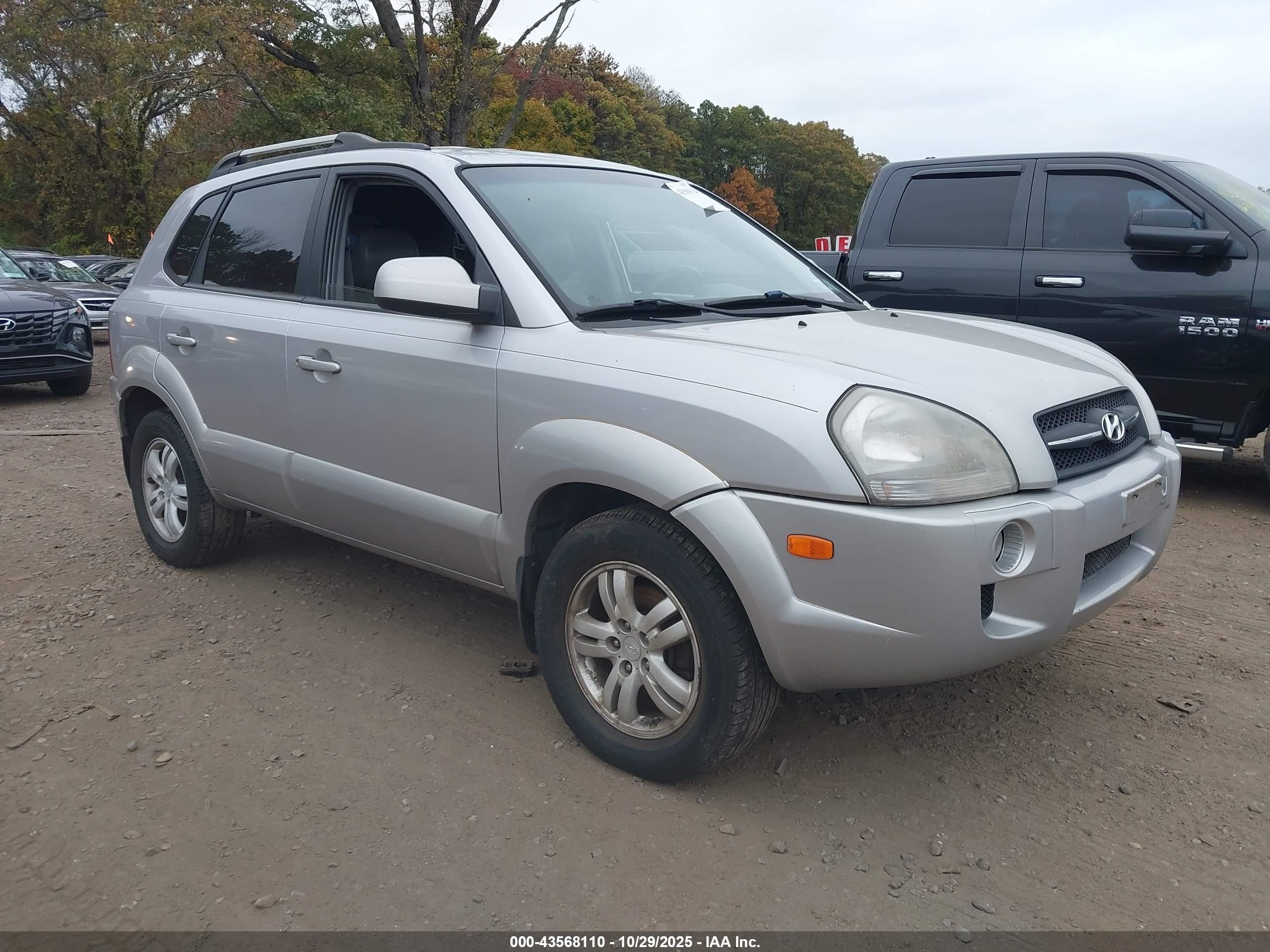 2006 Hyundai Tucson Gls/limited Silver vin: KM8JN72D96U308716