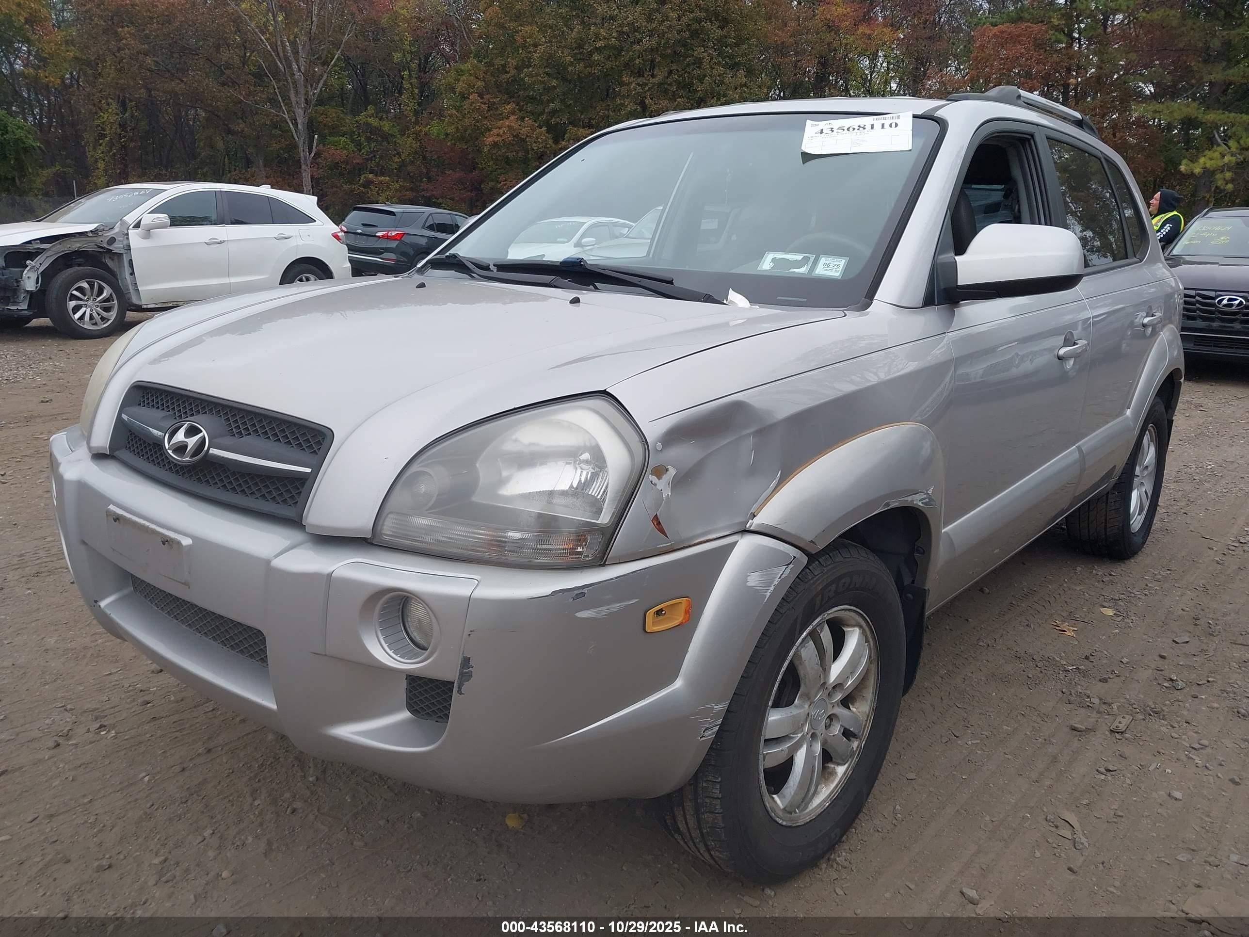 2006 Hyundai Tucson Gls/limited Silver vin: KM8JN72D96U308716