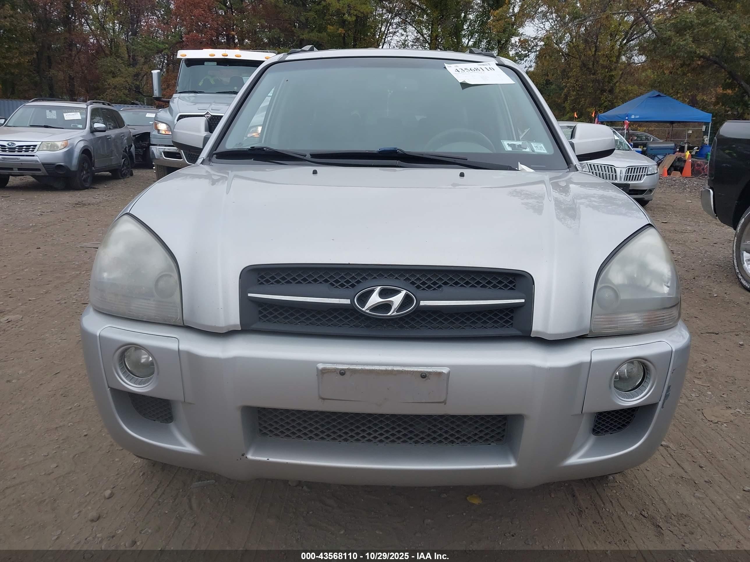 2006 Hyundai Tucson Gls/limited Silver vin: KM8JN72D96U308716
