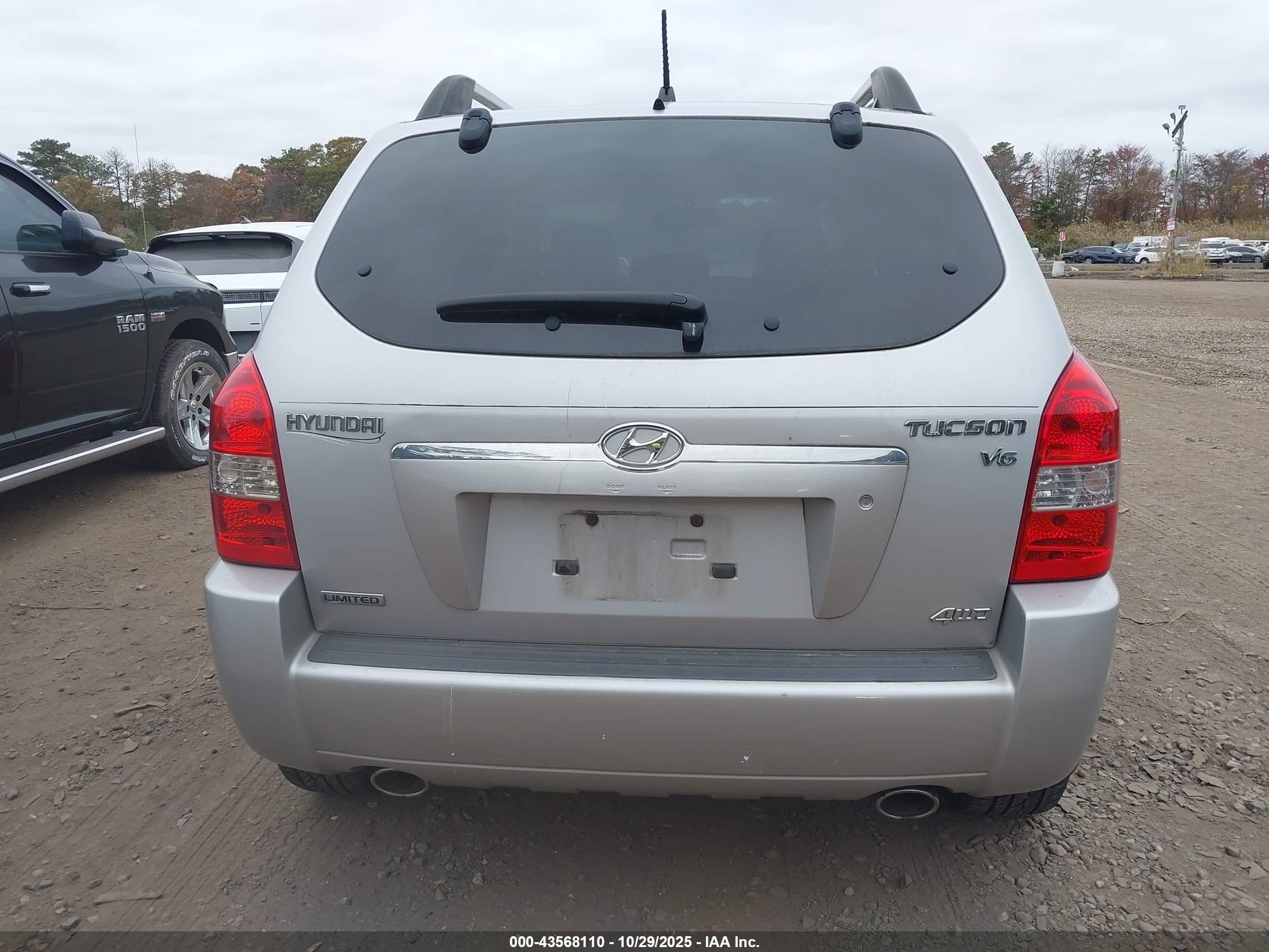 2006 Hyundai Tucson Gls/limited Silver vin: KM8JN72D96U308716