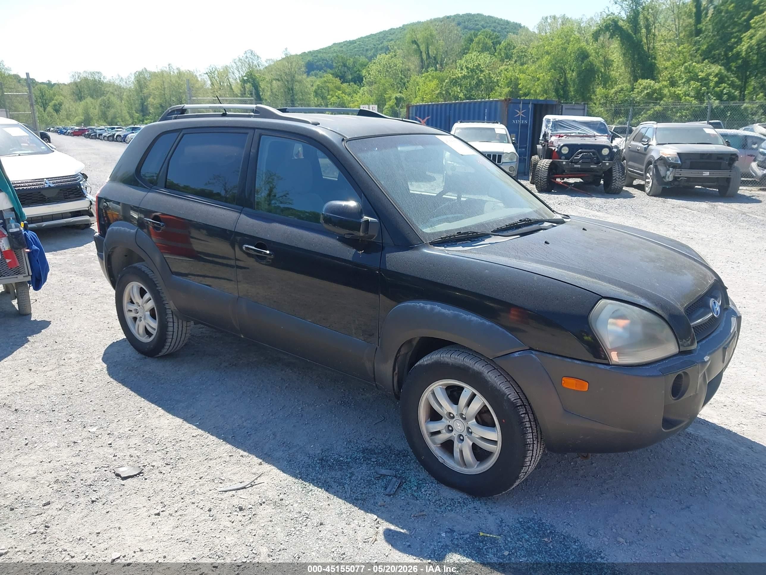 2006 Hyundai Tucson Gls/limited Black vin: KM8JN72D96U368401