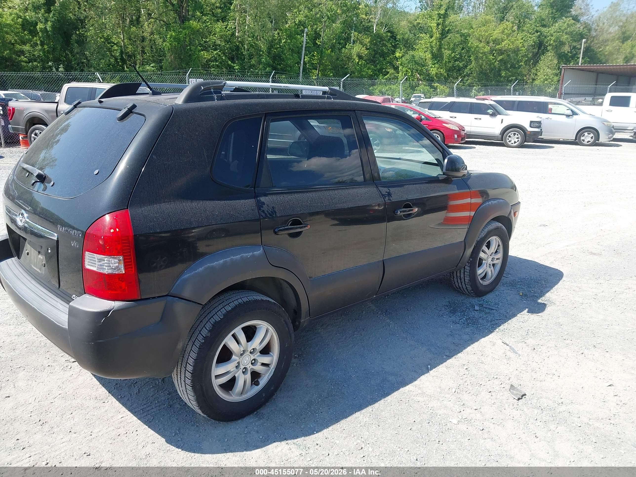 2006 Hyundai Tucson Gls/limited Black vin: KM8JN72D96U368401