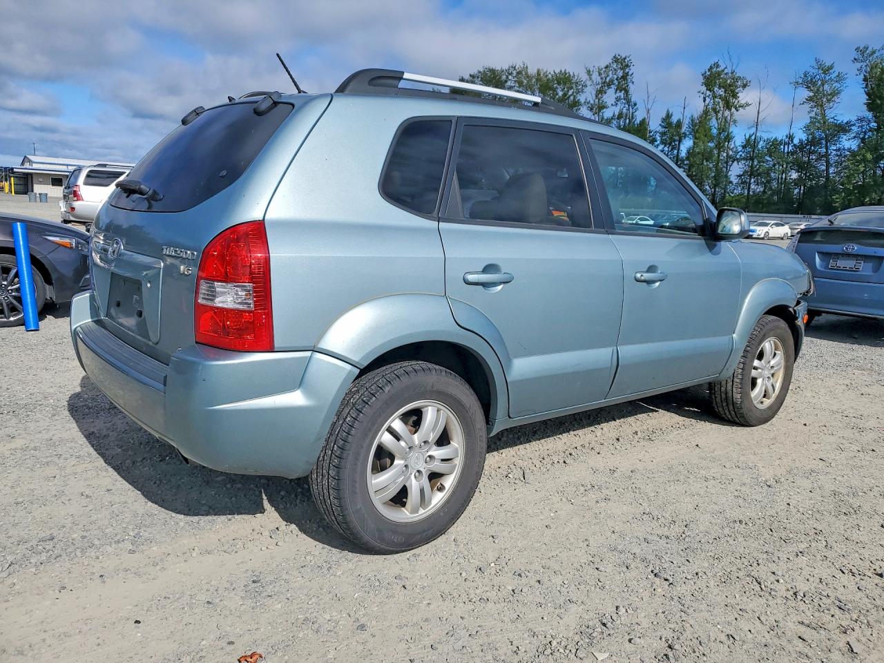 2007 Hyundai Tucson Se/limited Turquoise vin: KM8JN72D97U486241