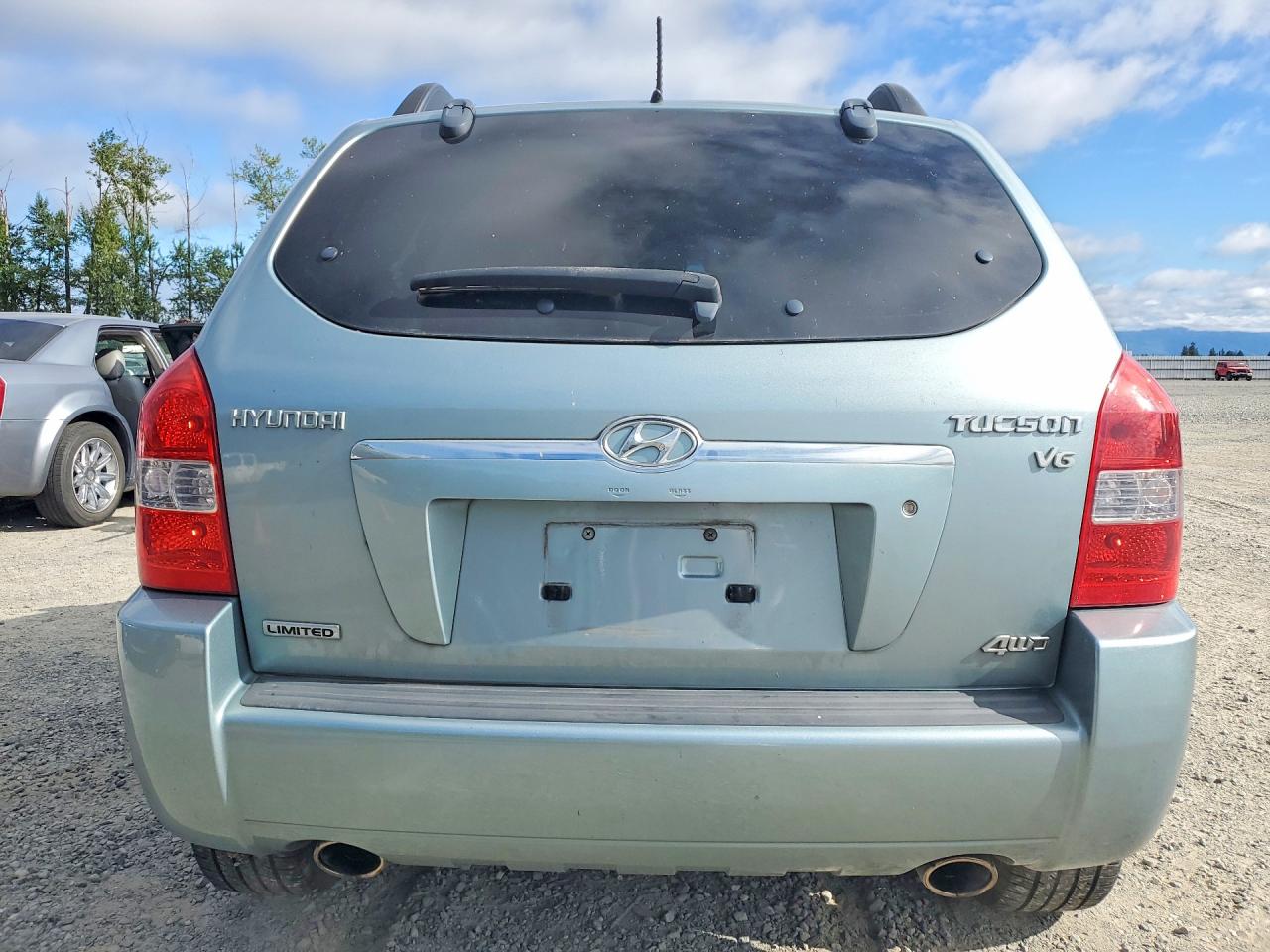 2007 Hyundai Tucson Se/limited Turquoise vin: KM8JN72D97U486241
