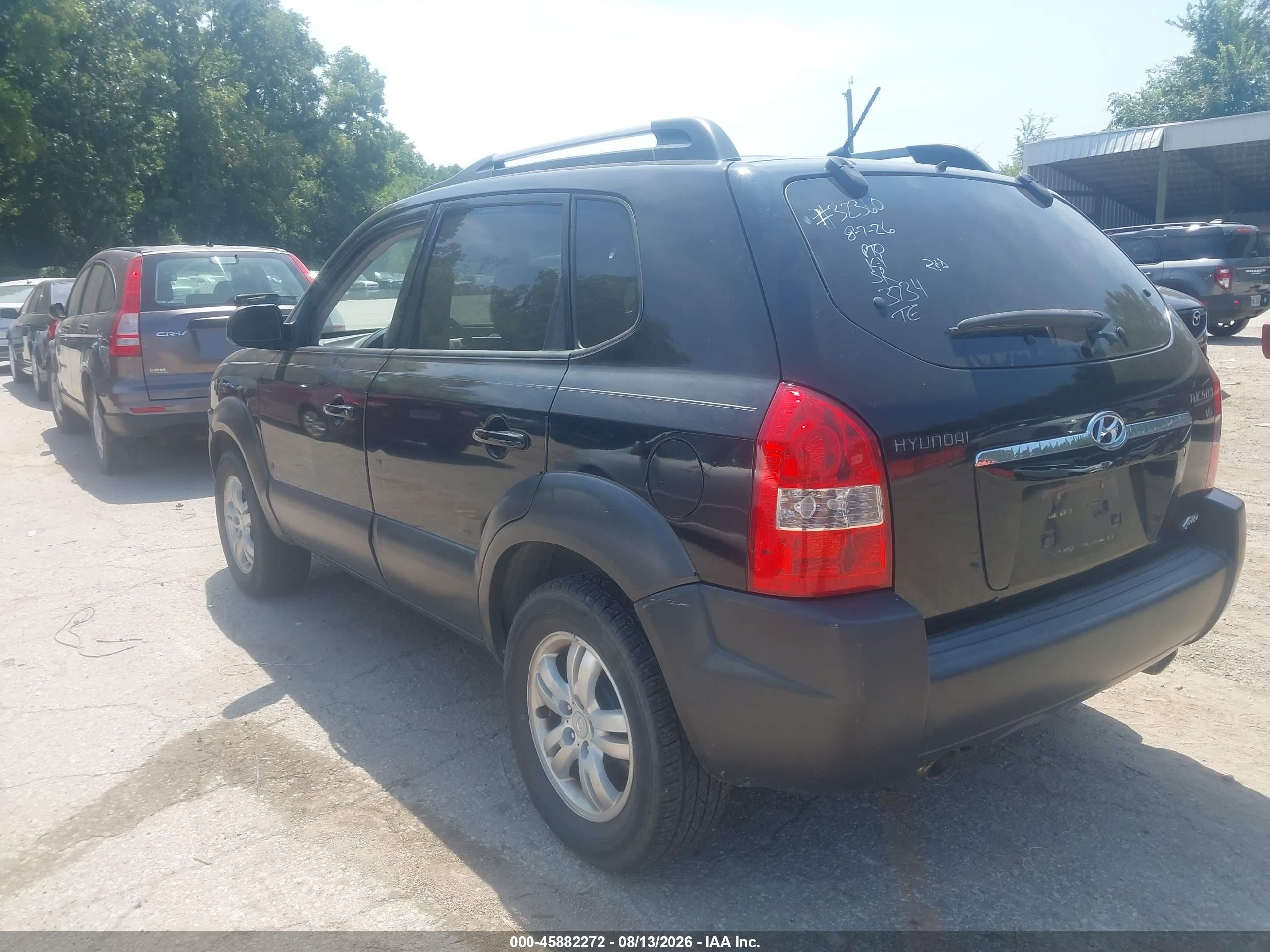 2007 Hyundai Tucson Limited/se Black vin: KM8JN72D97U503734