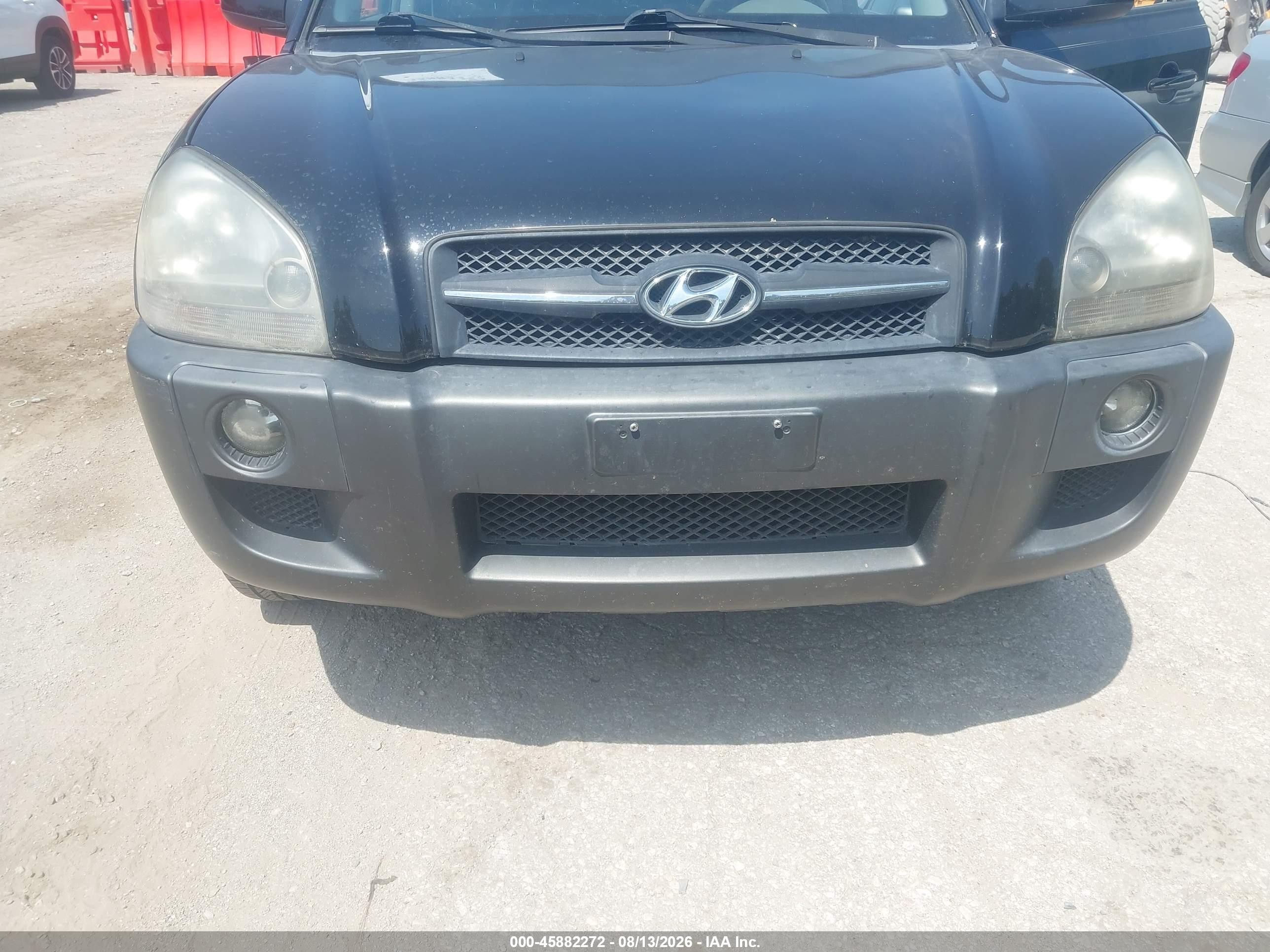 2007 Hyundai Tucson Limited/se Black vin: KM8JN72D97U503734