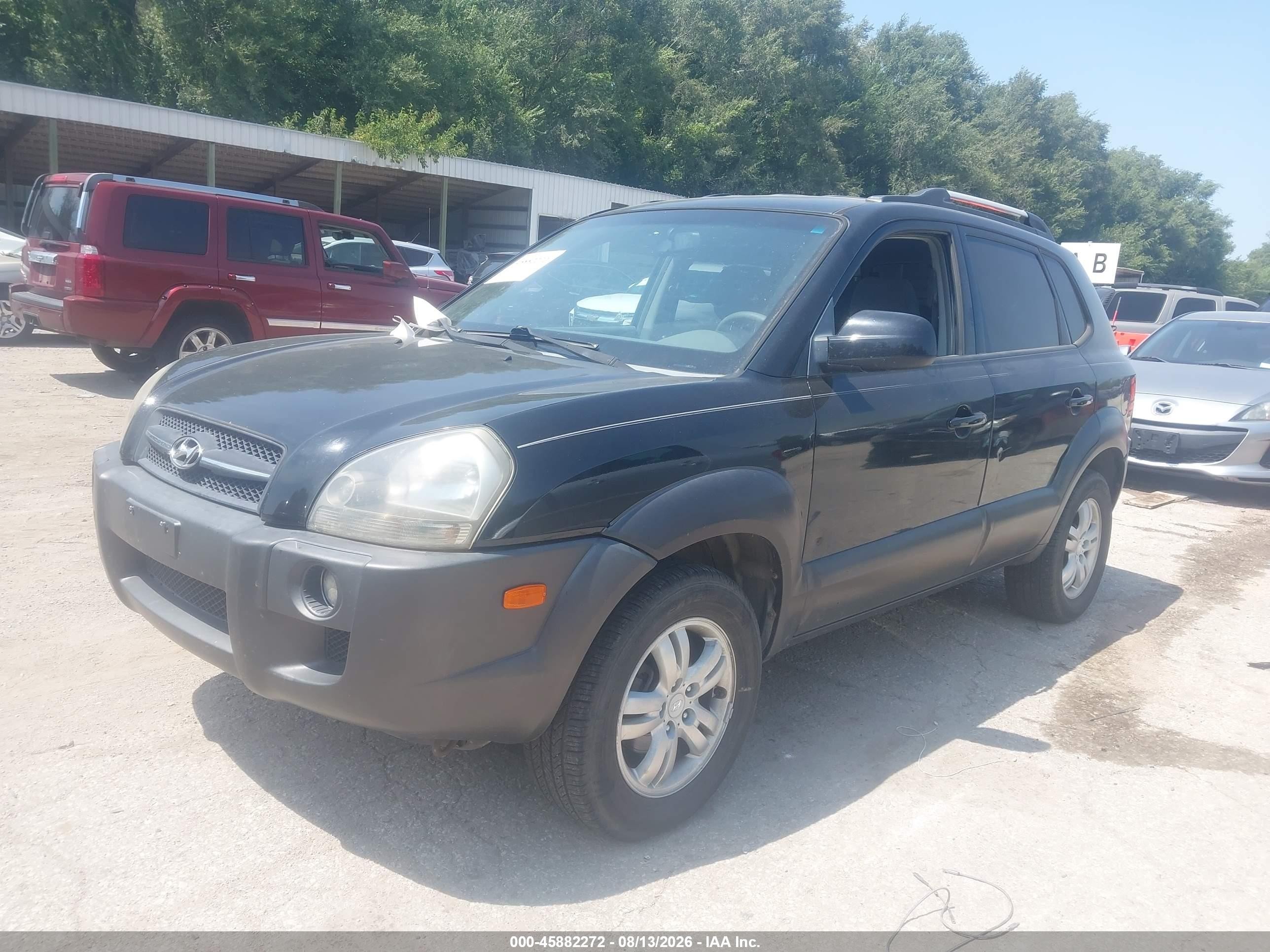 2007 Hyundai Tucson Limited/se Black vin: KM8JN72D97U503734