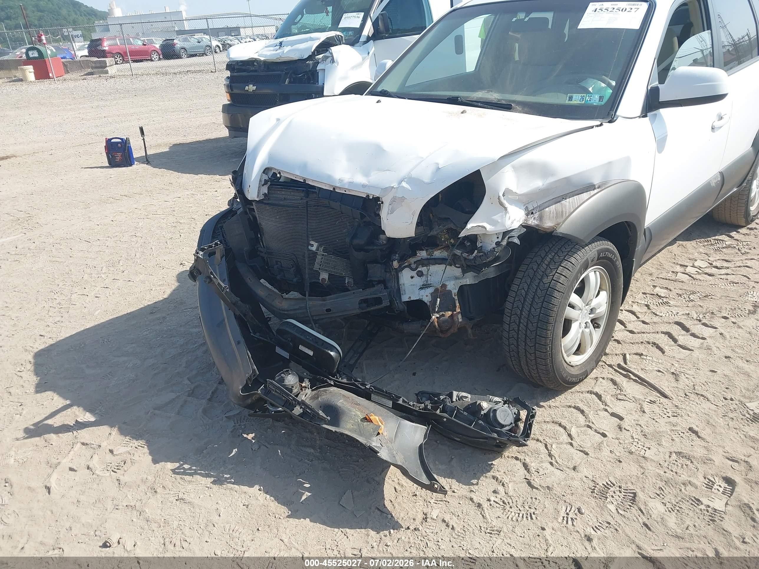2007 Hyundai Tucson Limited/se Белый vin: KM8JN72D97U625526