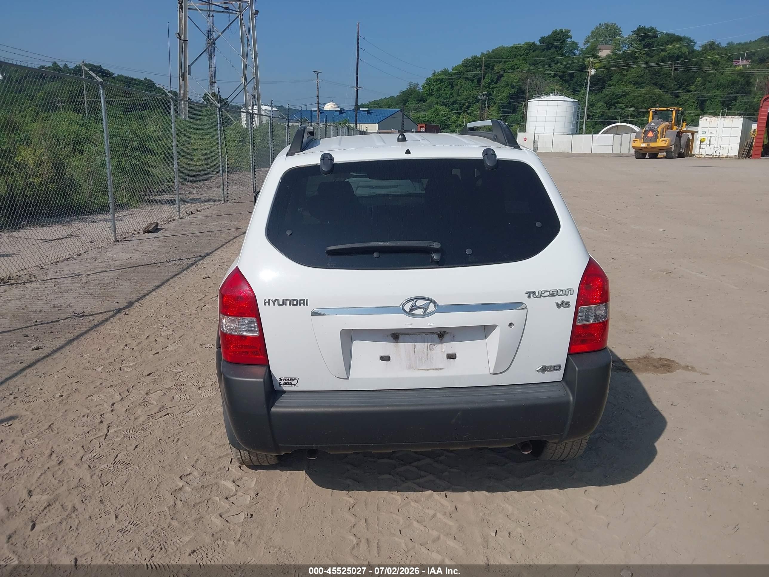 2007 Hyundai Tucson Limited/se Белый vin: KM8JN72D97U625526
