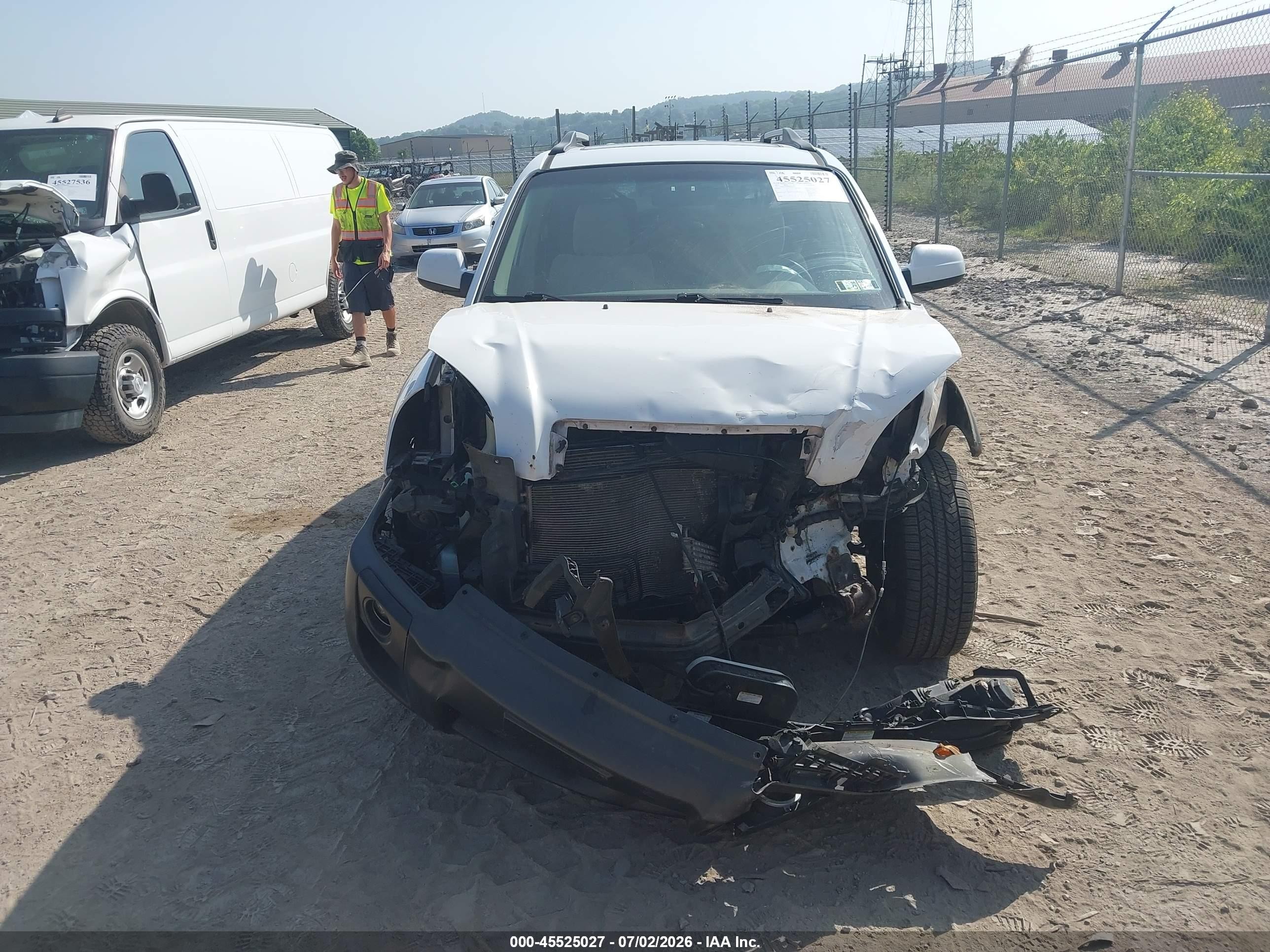 2007 Hyundai Tucson Limited/se Белый vin: KM8JN72D97U625526