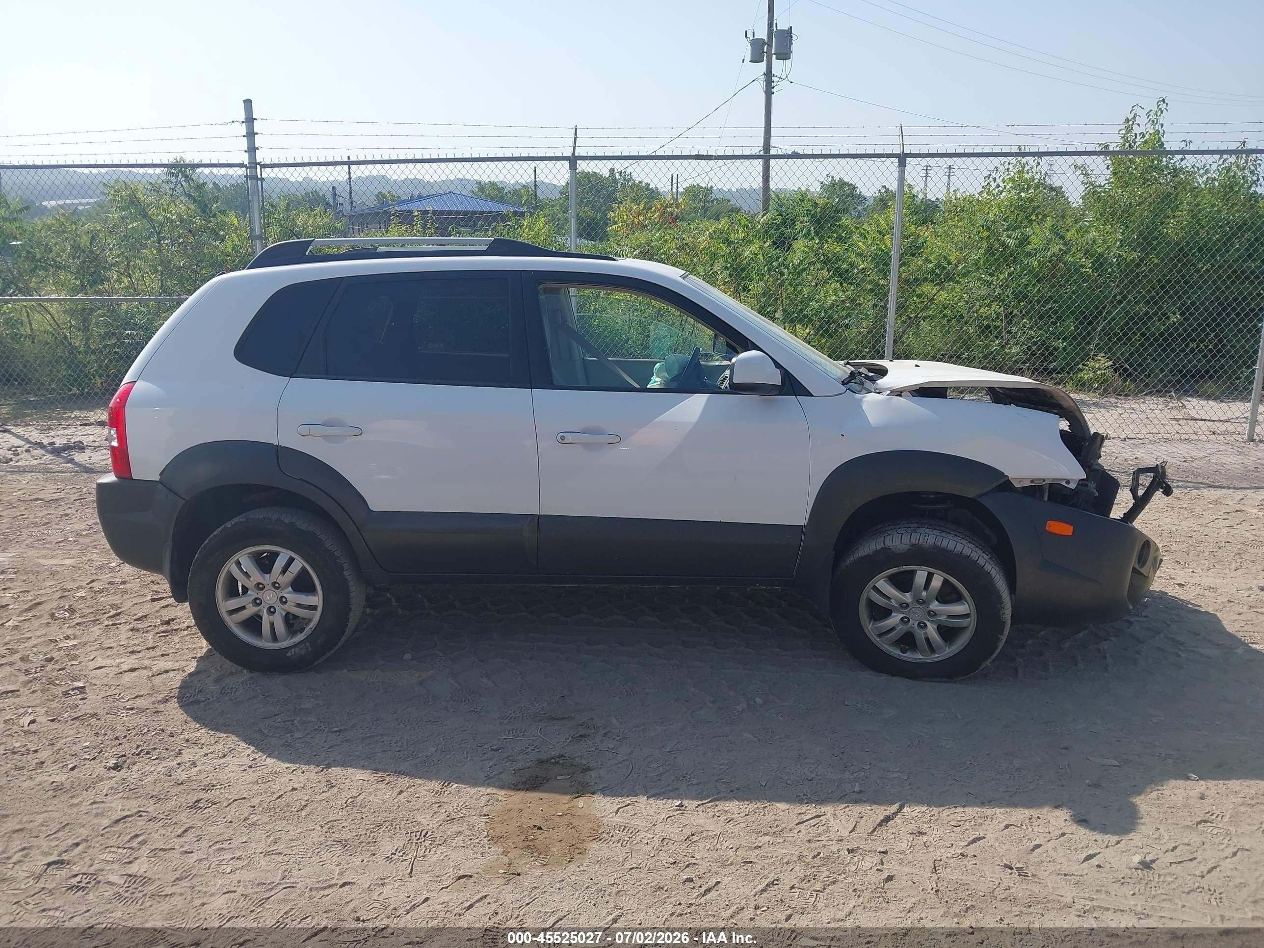 2007 Hyundai Tucson Limited/se Белый vin: KM8JN72D97U625526