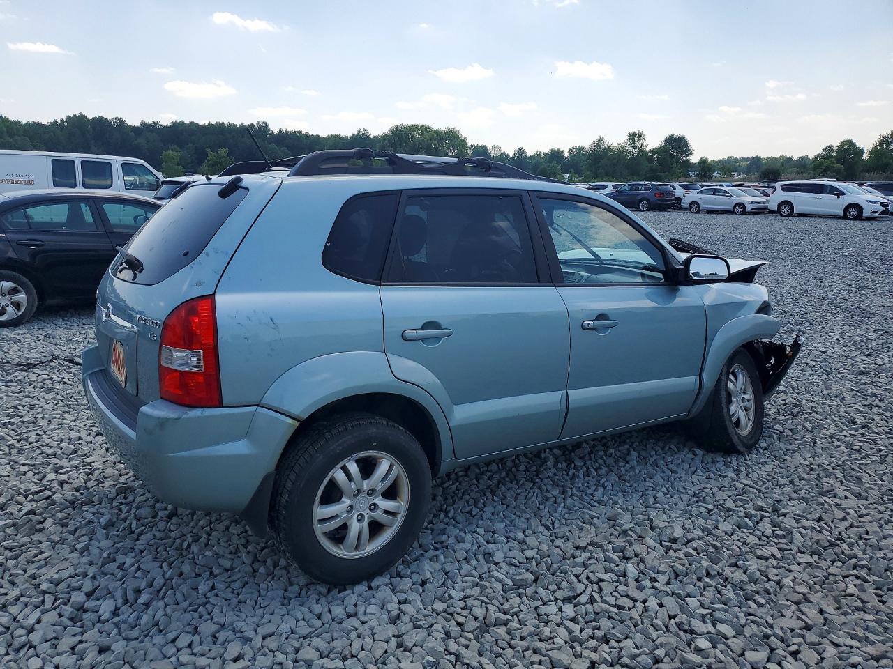 2008 Hyundai Tucson Бирюзовый vin: KM8JN72D98U866987