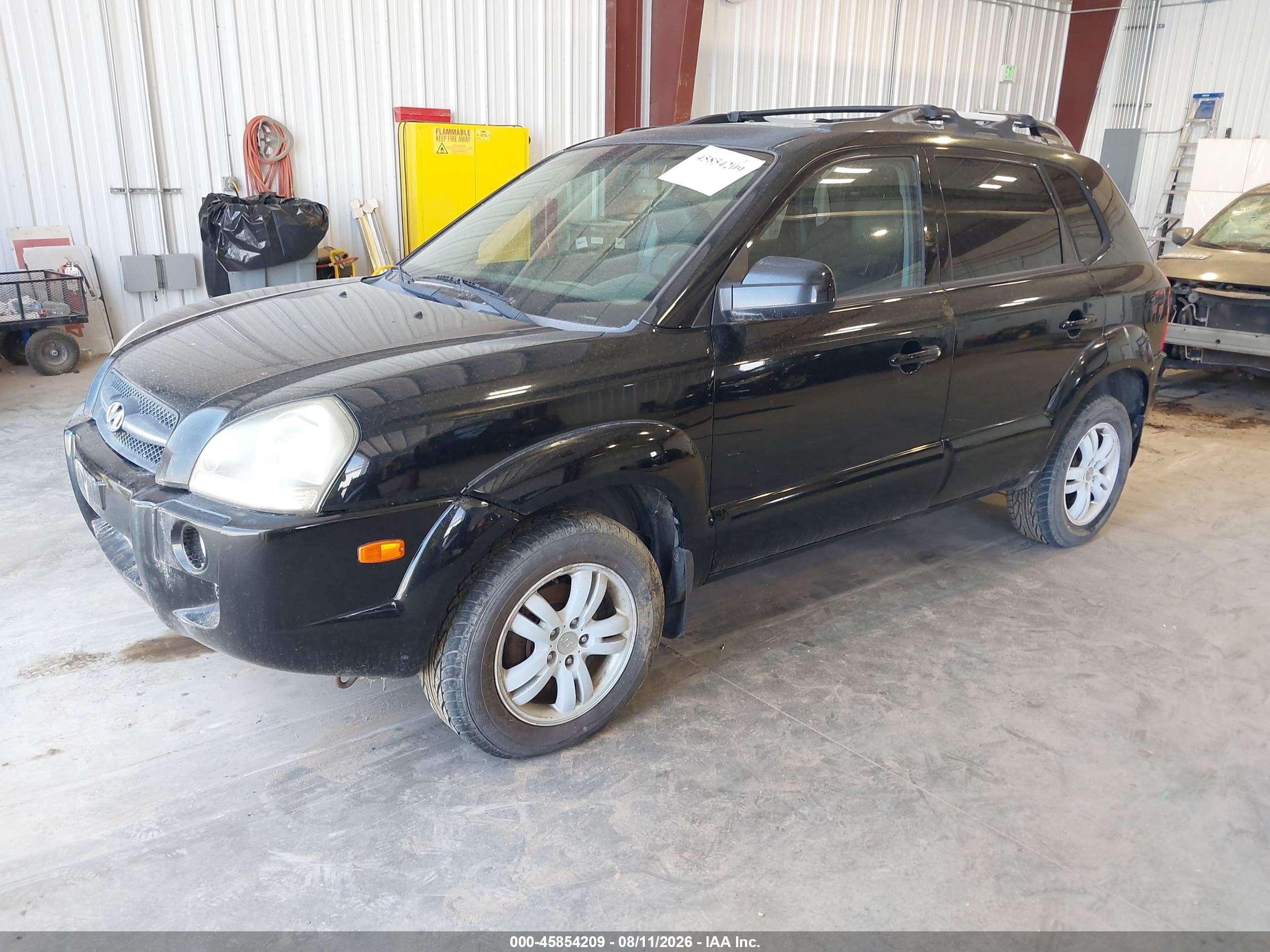 2007 Hyundai Tucson Limited/se Black vin: KM8JN72DX7U671026