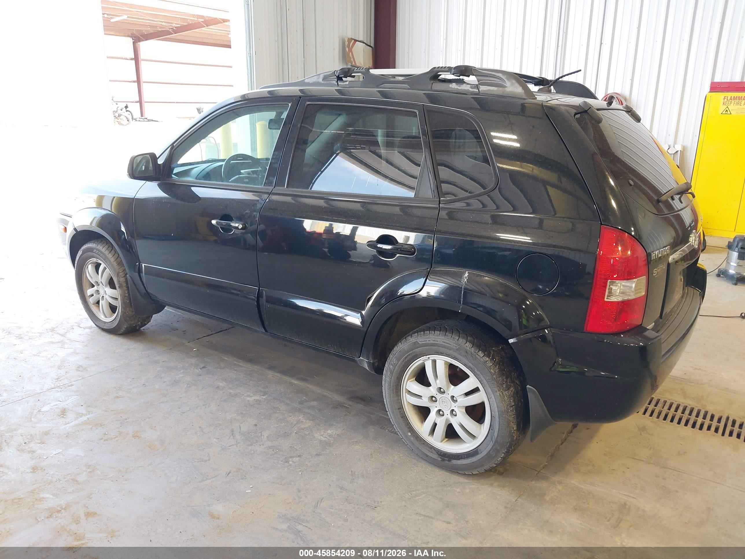 2007 Hyundai Tucson Limited/se Black vin: KM8JN72DX7U671026