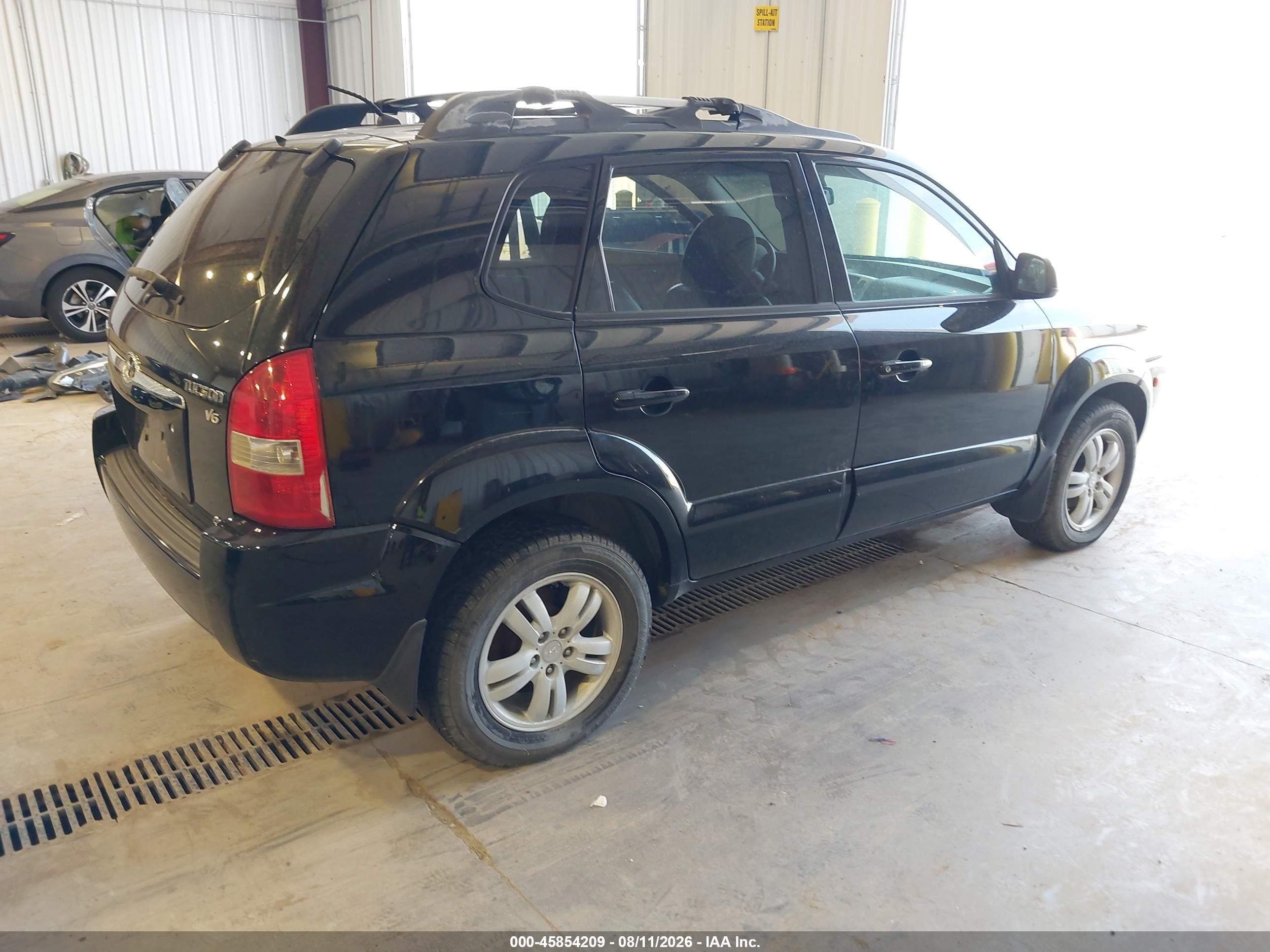 2007 Hyundai Tucson Limited/se Black vin: KM8JN72DX7U671026