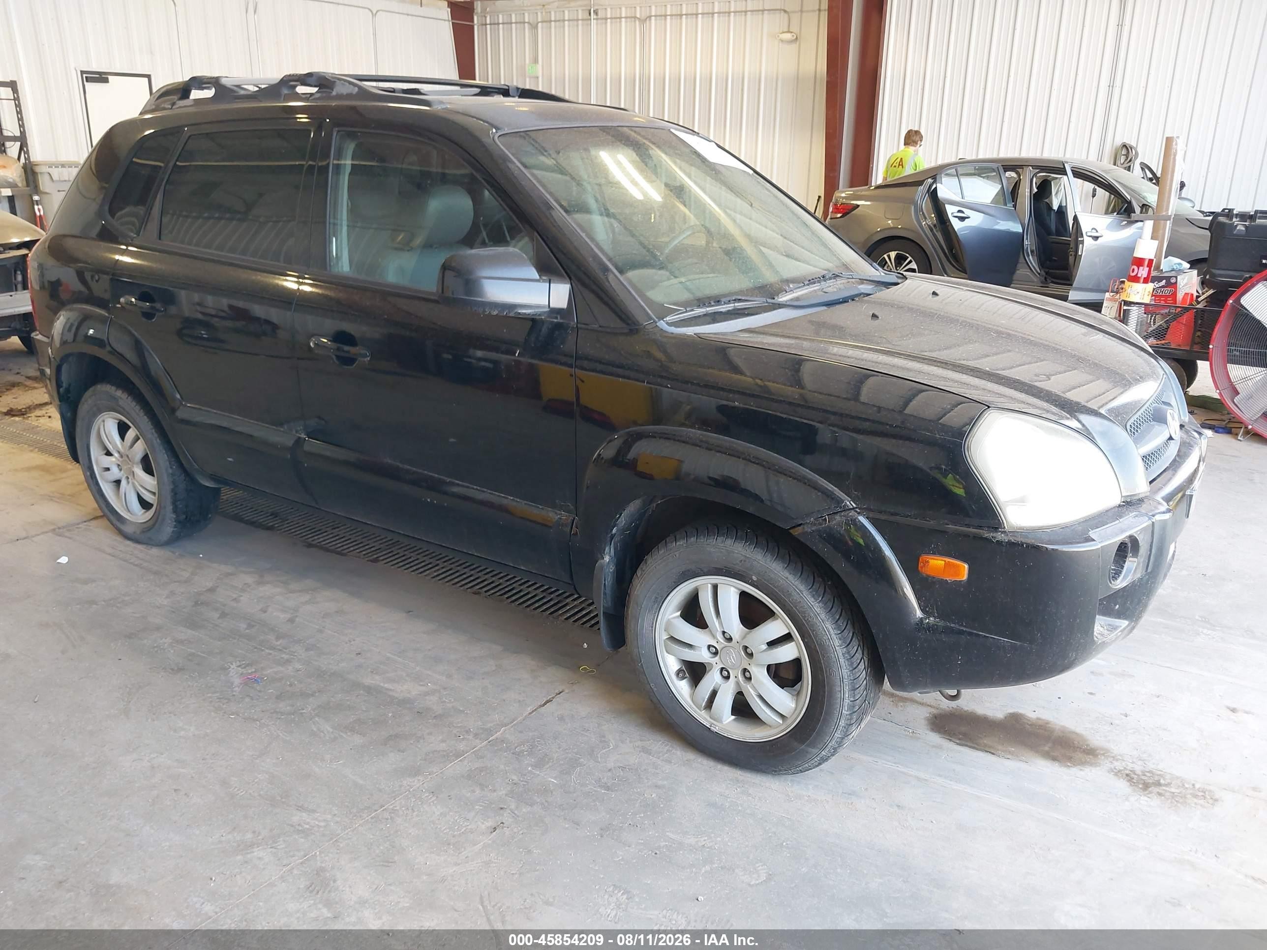 2007 Hyundai Tucson Limited/se Black vin: KM8JN72DX7U671026