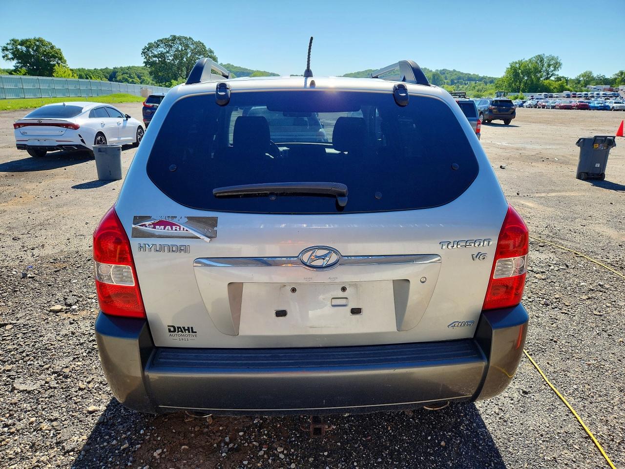 2008 Hyundai Tucson Se Серебряный vin: KM8JN72DX8U755915