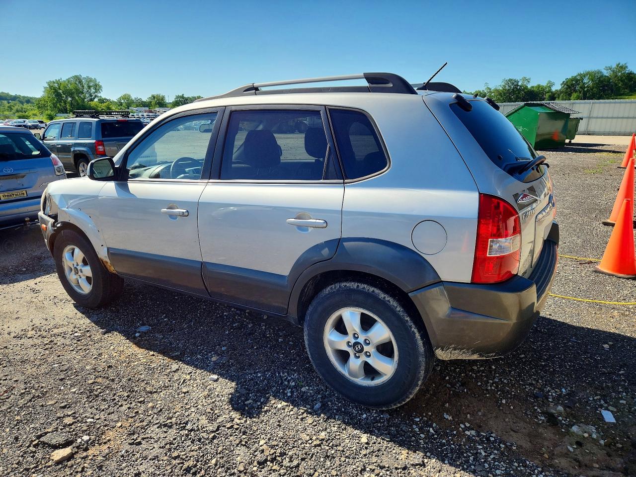 2008 Hyundai Tucson Se Серебряный vin: KM8JN72DX8U755915