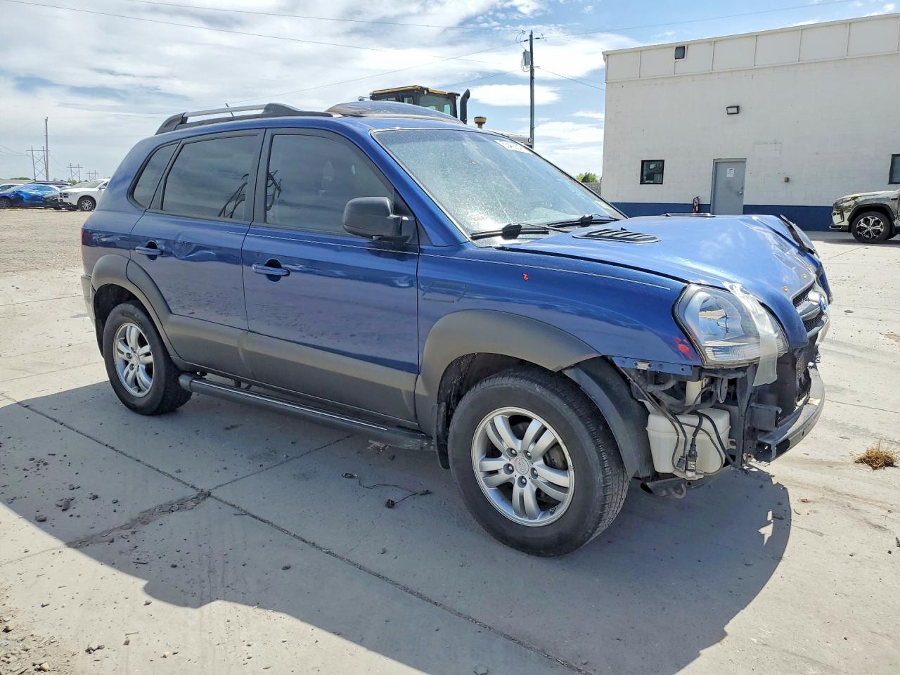 2008 Hyundai Tucson Se Blue vin: KM8JN72DX8U880056