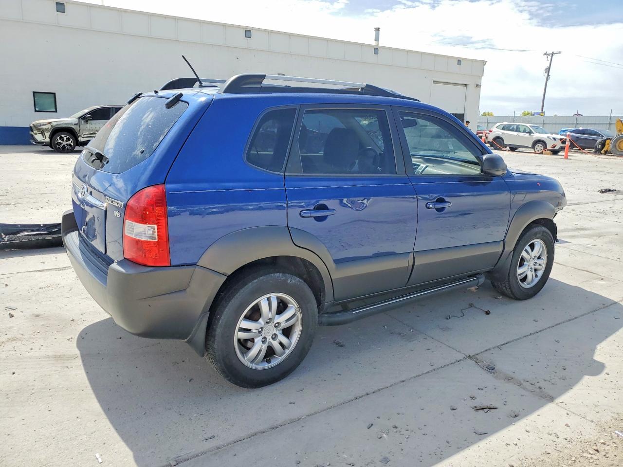 2008 Hyundai Tucson Se Blue vin: KM8JN72DX8U880056