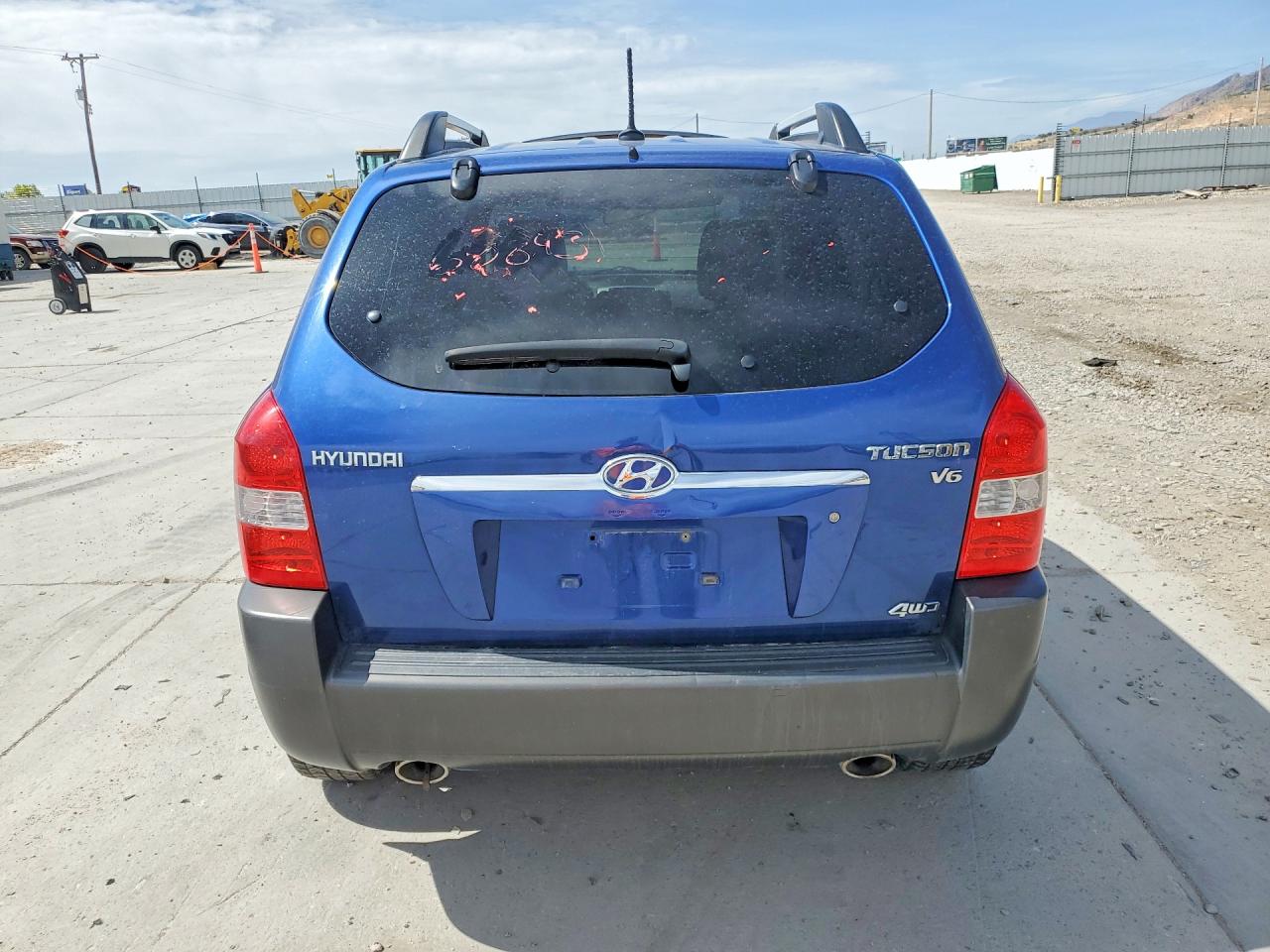 2008 Hyundai Tucson Se Blue vin: KM8JN72DX8U880056