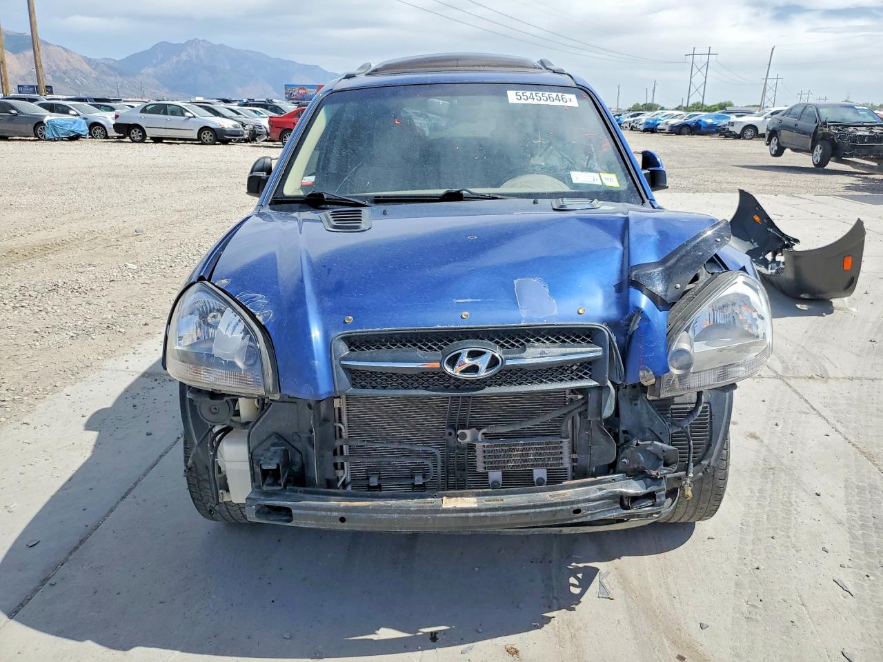 2008 Hyundai Tucson Se Blue vin: KM8JN72DX8U880056
