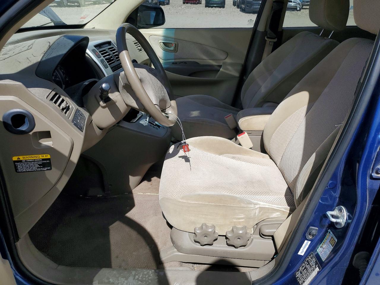 2008 Hyundai Tucson Se Blue vin: KM8JN72DX8U880056