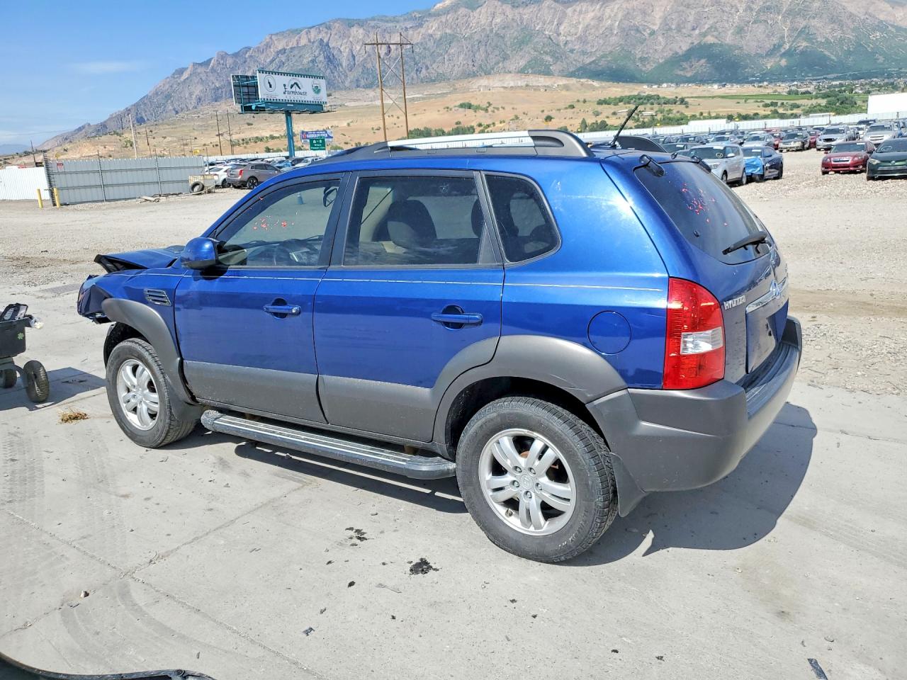 2008 Hyundai Tucson Se Blue vin: KM8JN72DX8U880056