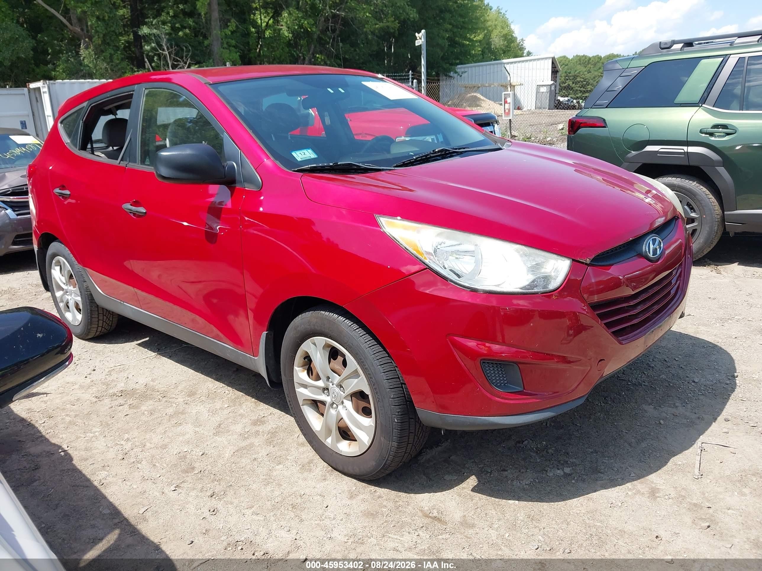2011 Hyundai Tucson Gl Красный vin: KM8JT3AB0BU199569