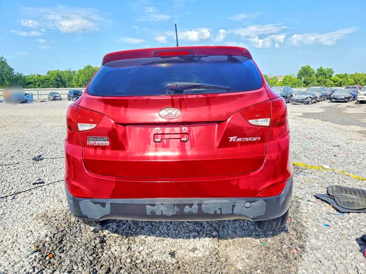 2013 Hyundai Tucson Gl Red vin: KM8JT3AB0DU743426