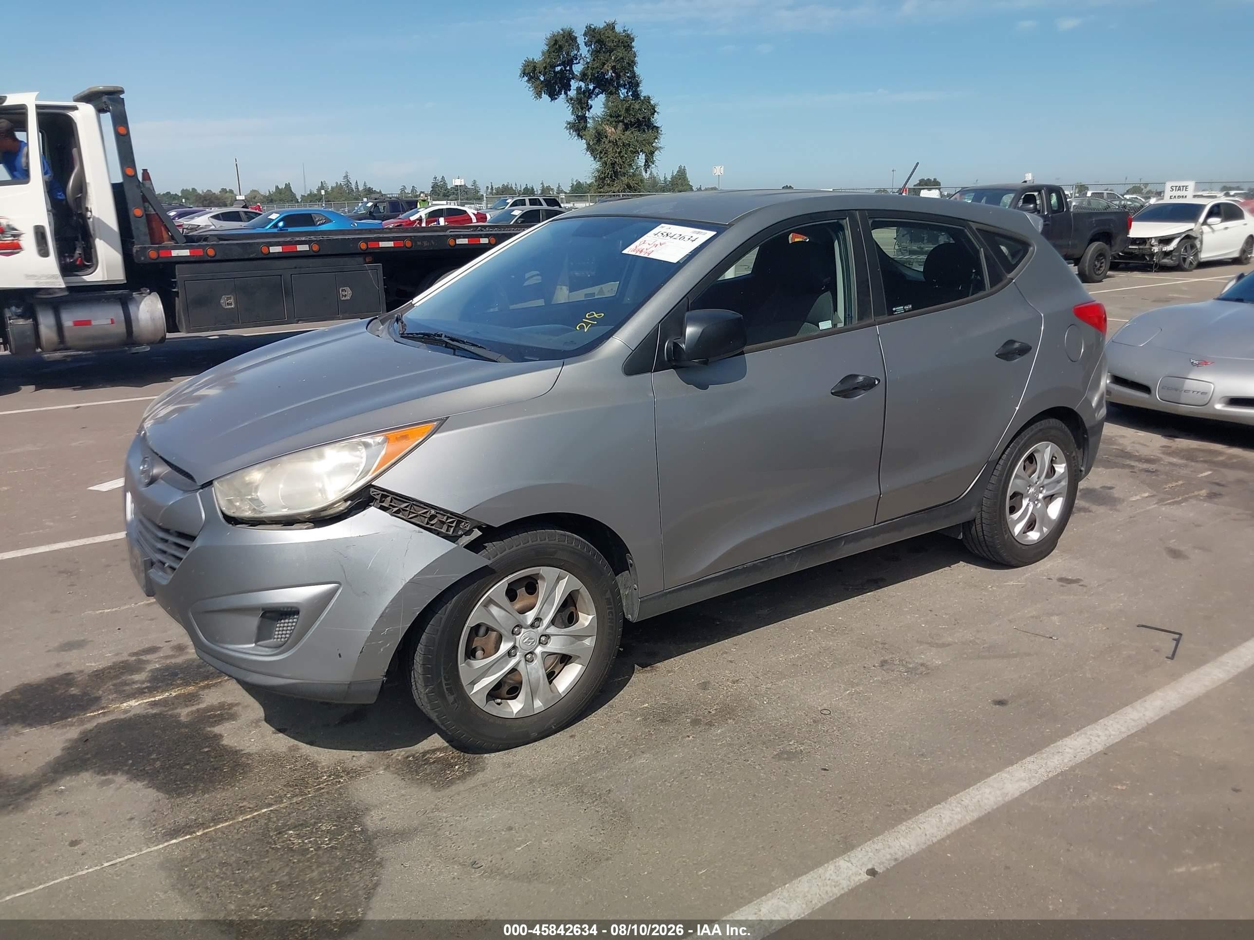 2011 Hyundai Tucson Gl Silver vin: KM8JT3AB1BU194204