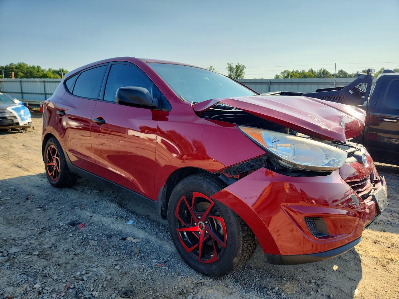 2012 Hyundai Tucson Gl Red vin: KM8JT3AB1CU521783