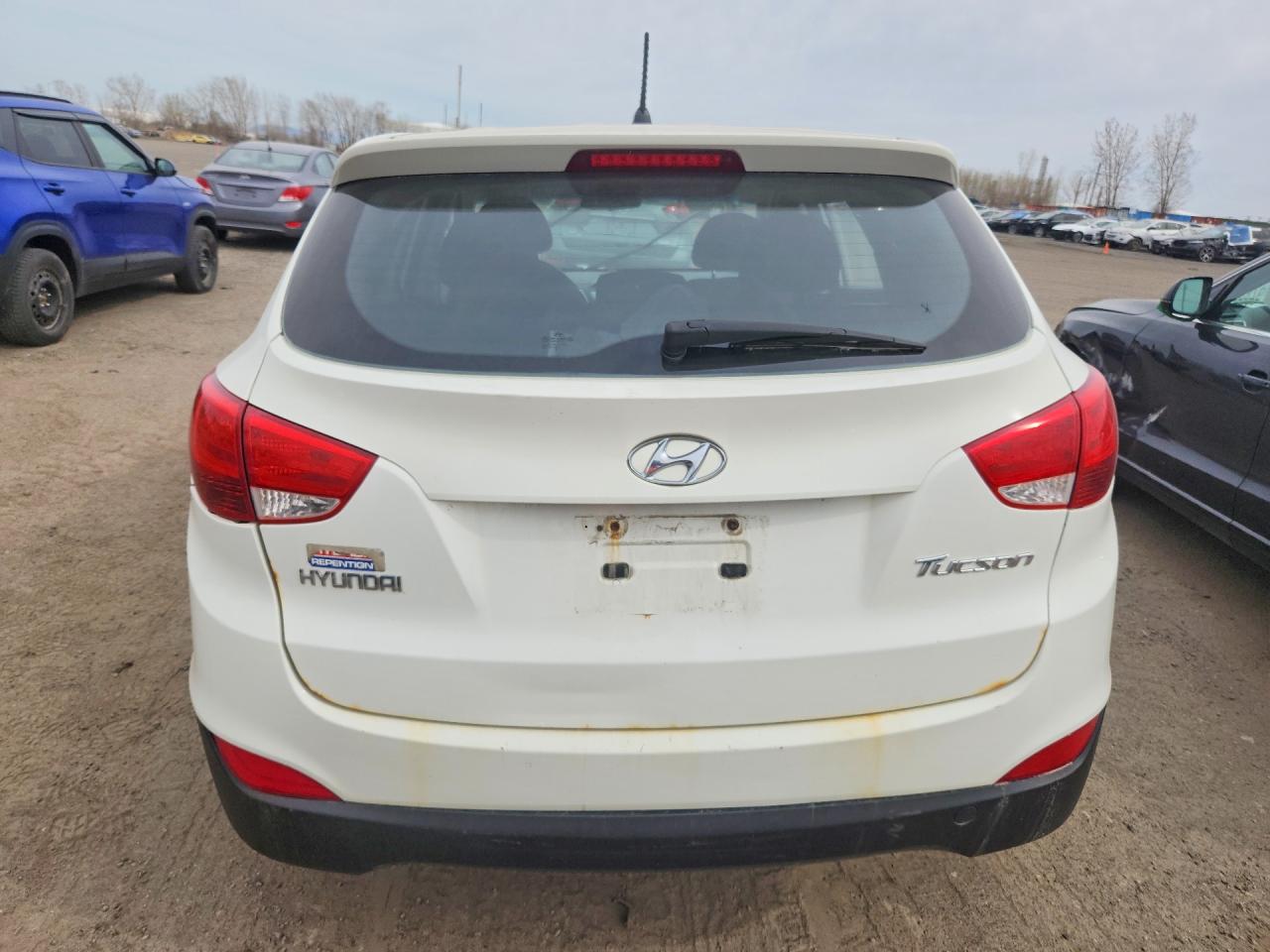 2013 Hyundai Tucson Gl White vin: KM8JT3AB1DU602252