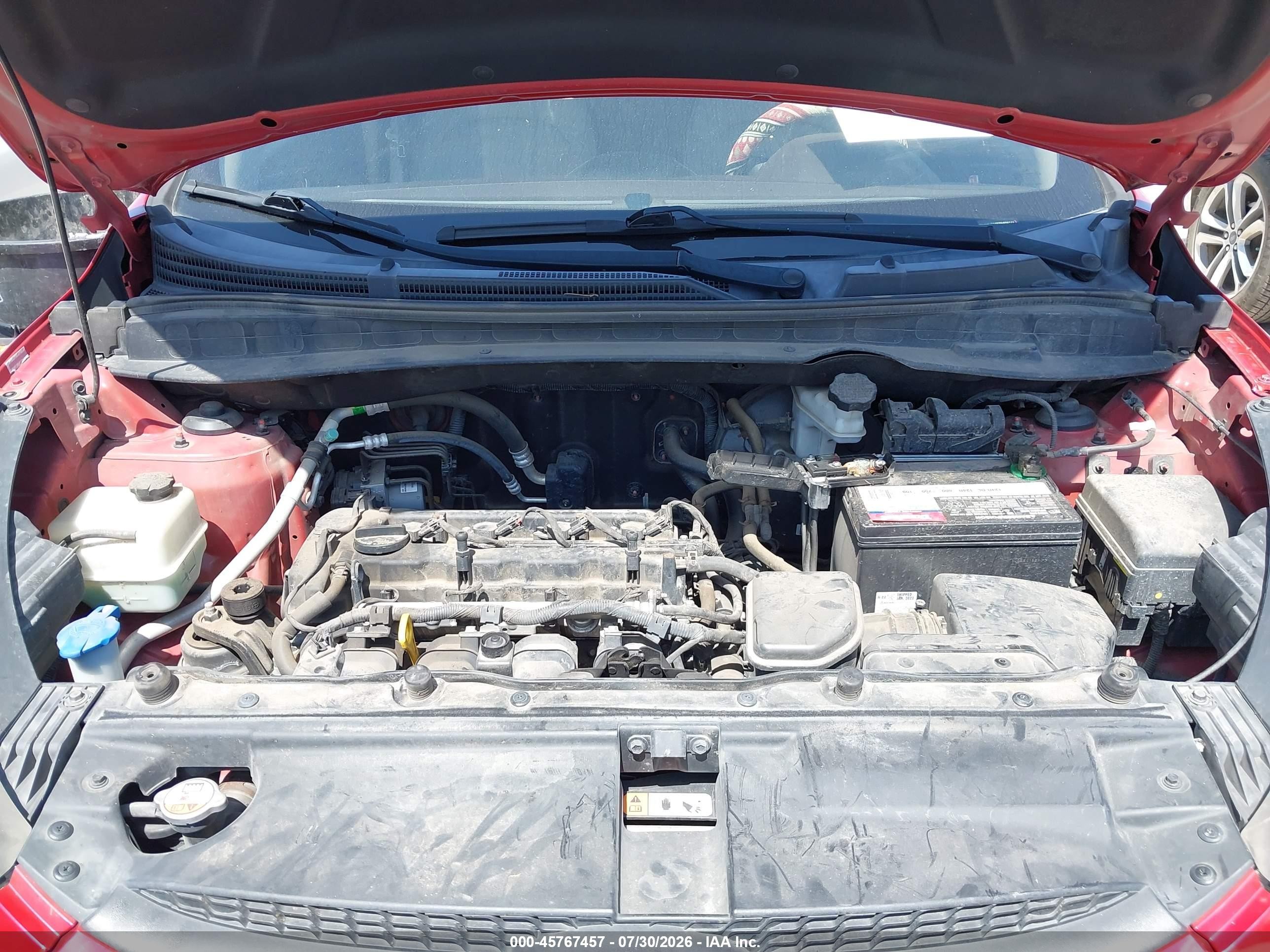 2013 Hyundai Tucson Gl Red vin: KM8JT3AB1DU654111